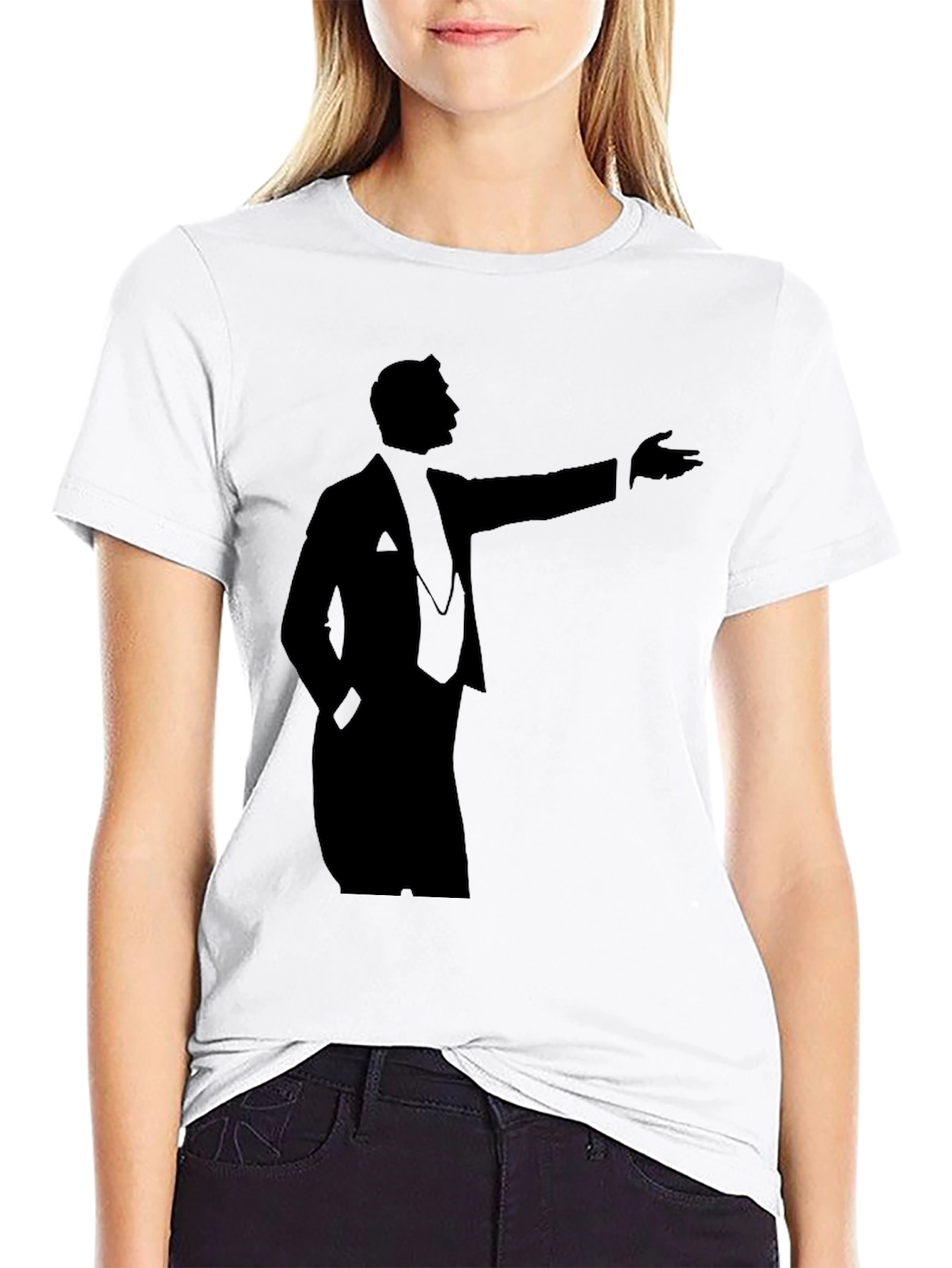 Elegant Silhouette Graphic T-Shirt - Classic Design