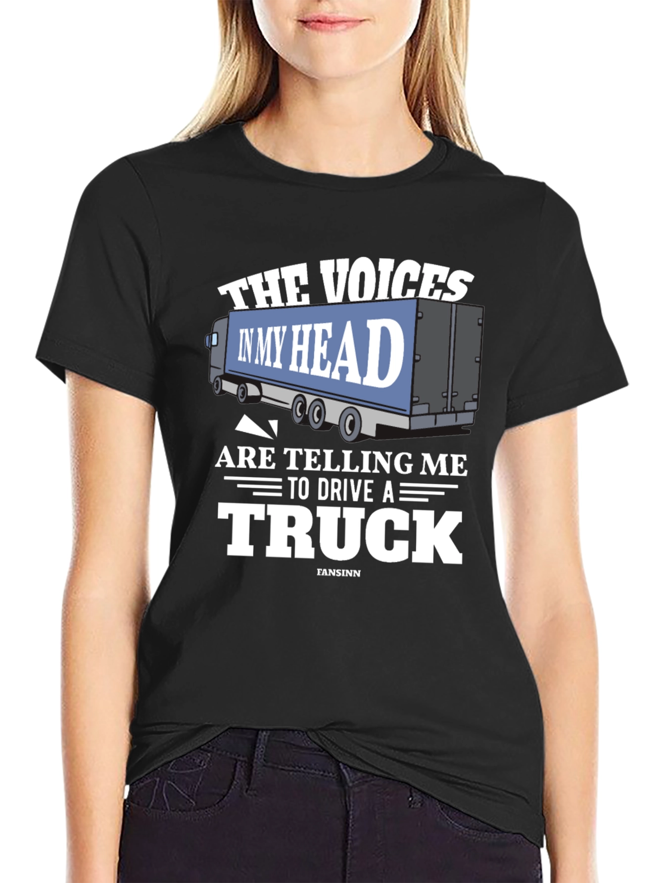 Voices in My Head Trucker T-Shirt