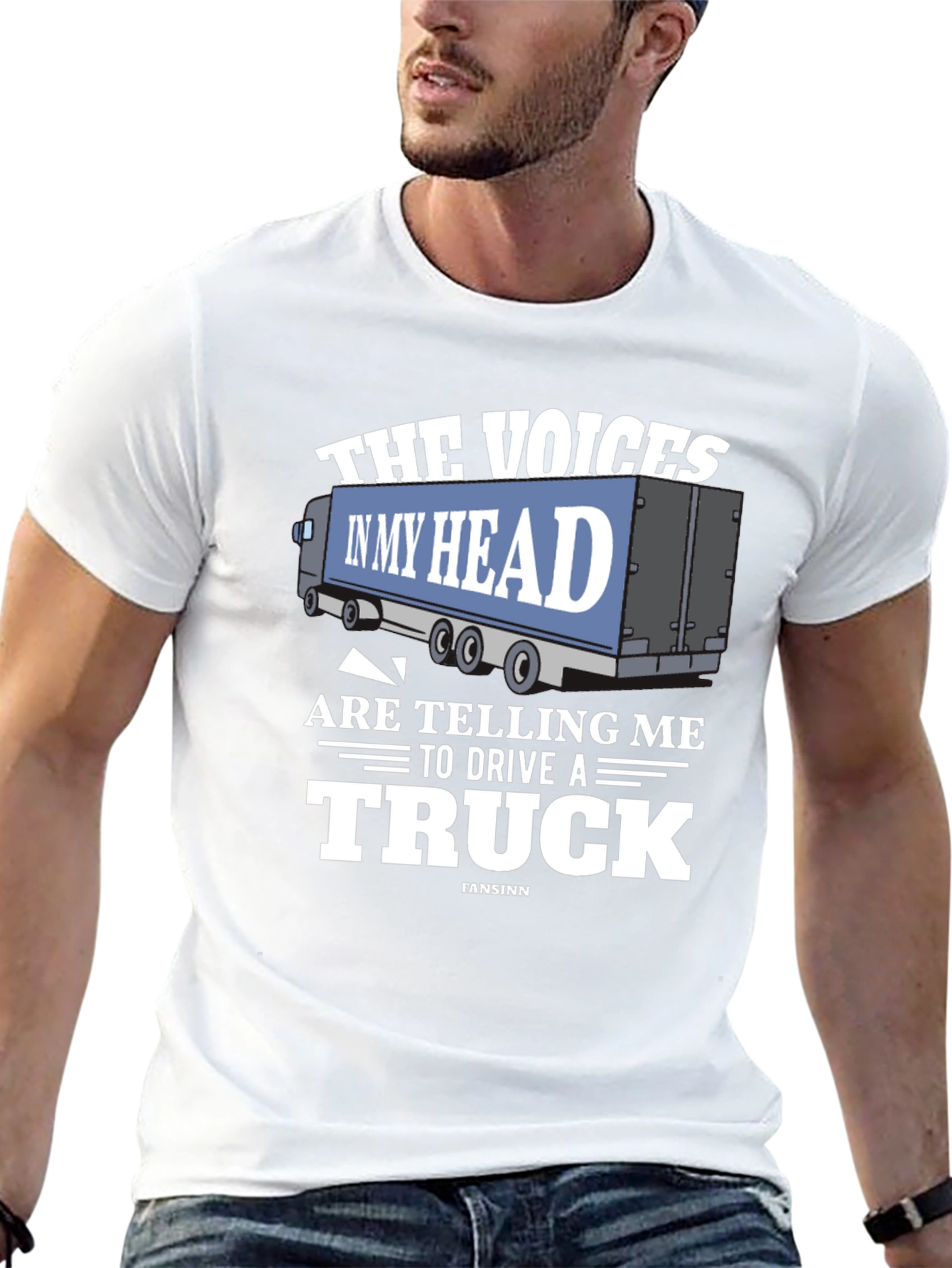 Voices in My Head Trucker T-Shirt