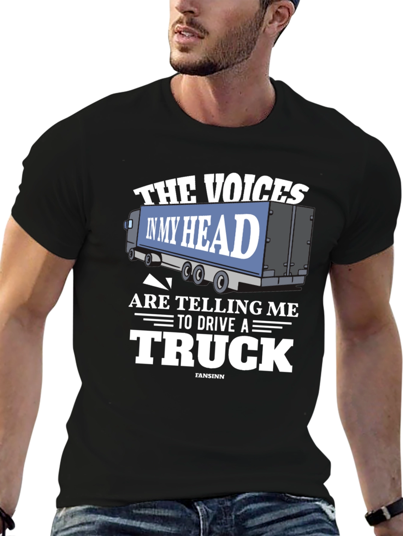 Voices in My Head Trucker T-Shirt