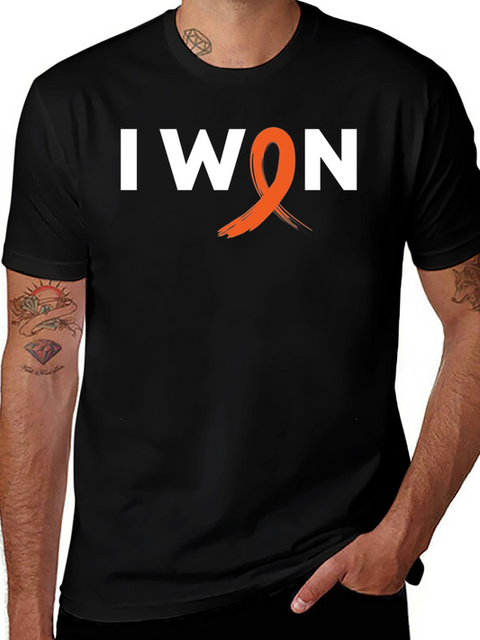 I WON Awareness Ribbon Graphic Tee - Black