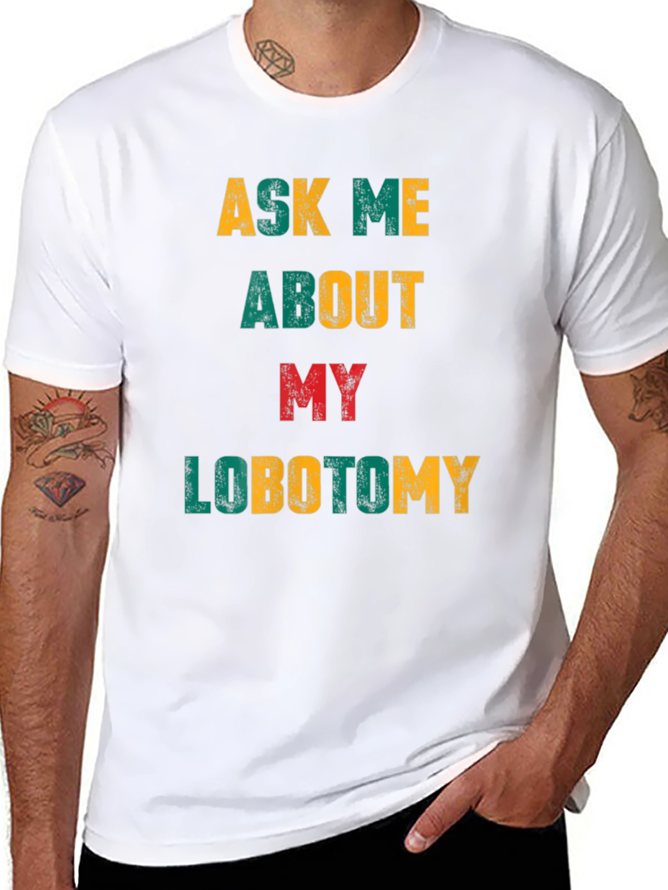 Ask Me About My Lobotomy Graphic Tee