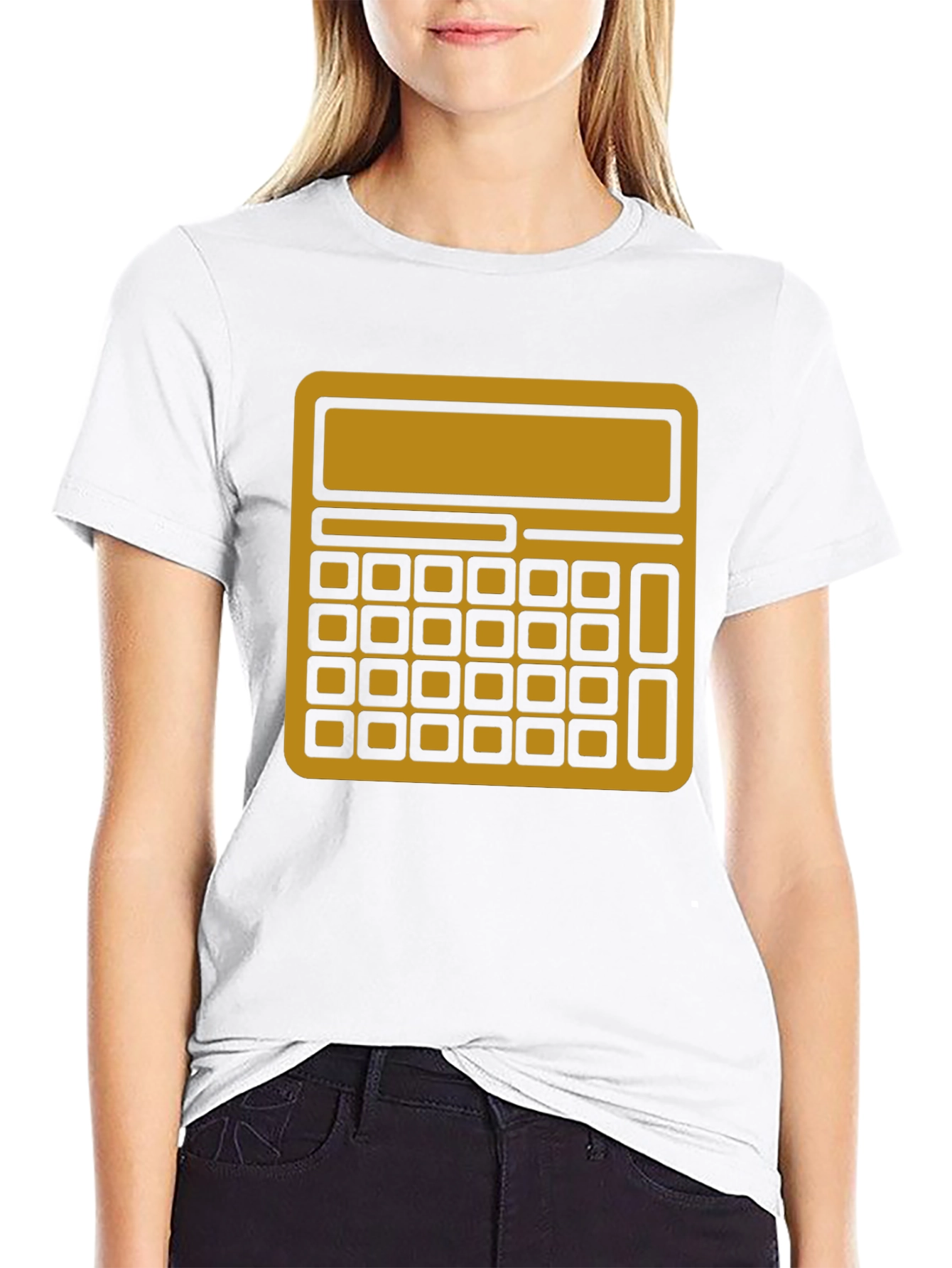 Calculator Graphic Tee - Black