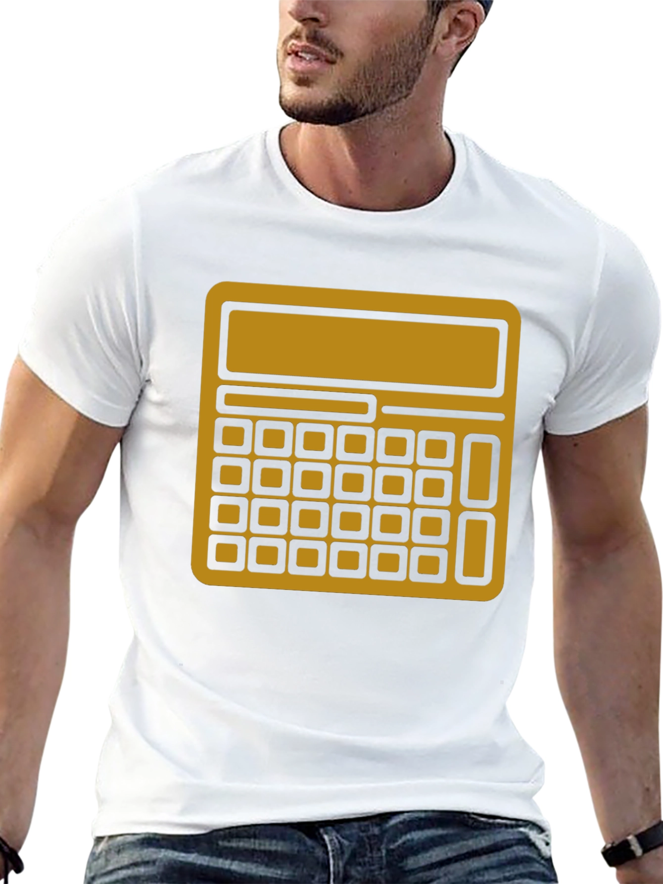 Calculator Graphic Tee - Black