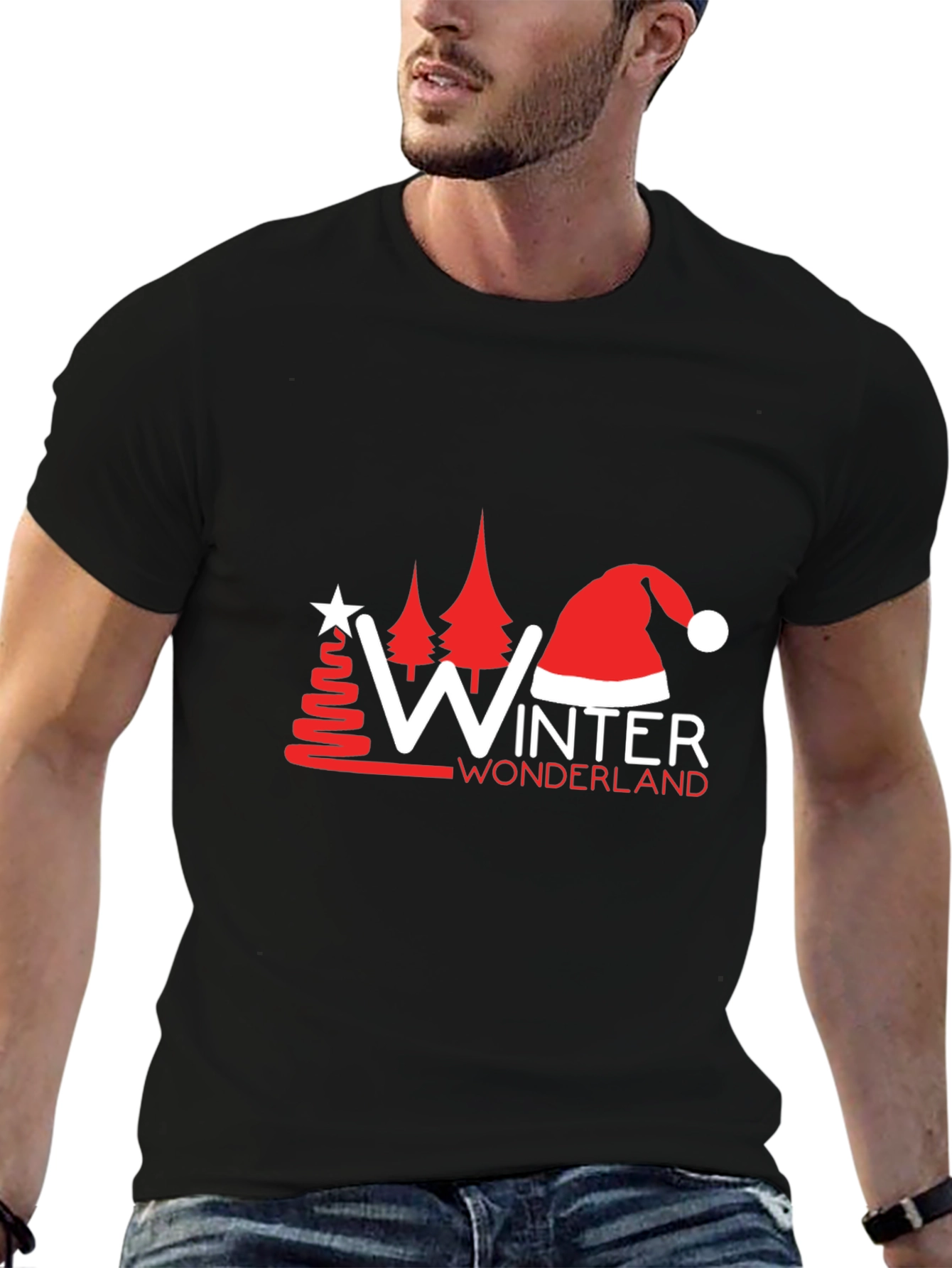Winter Wonderland Graphic Tee - Black