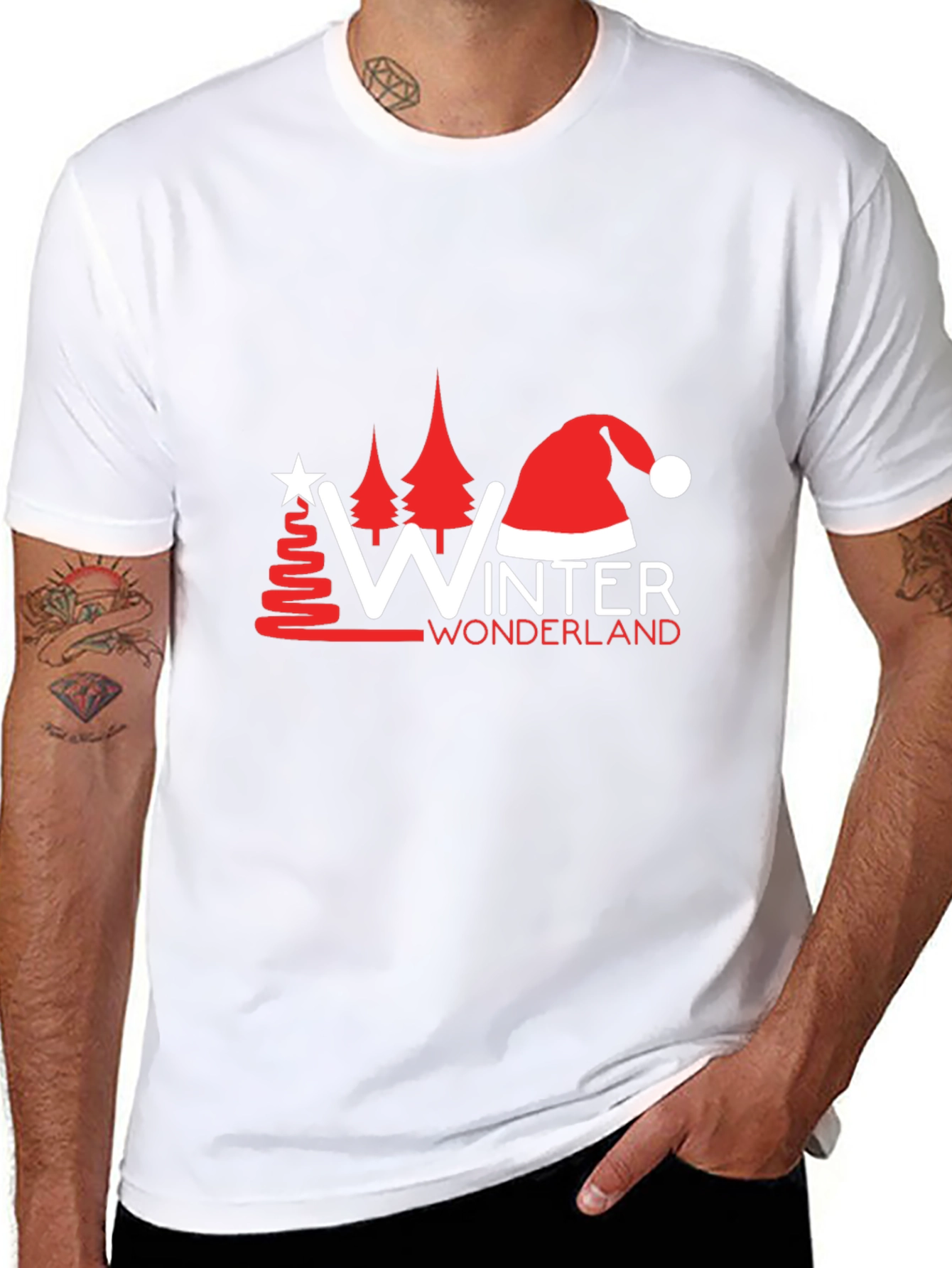 Winter Wonderland Graphic Tee - Black