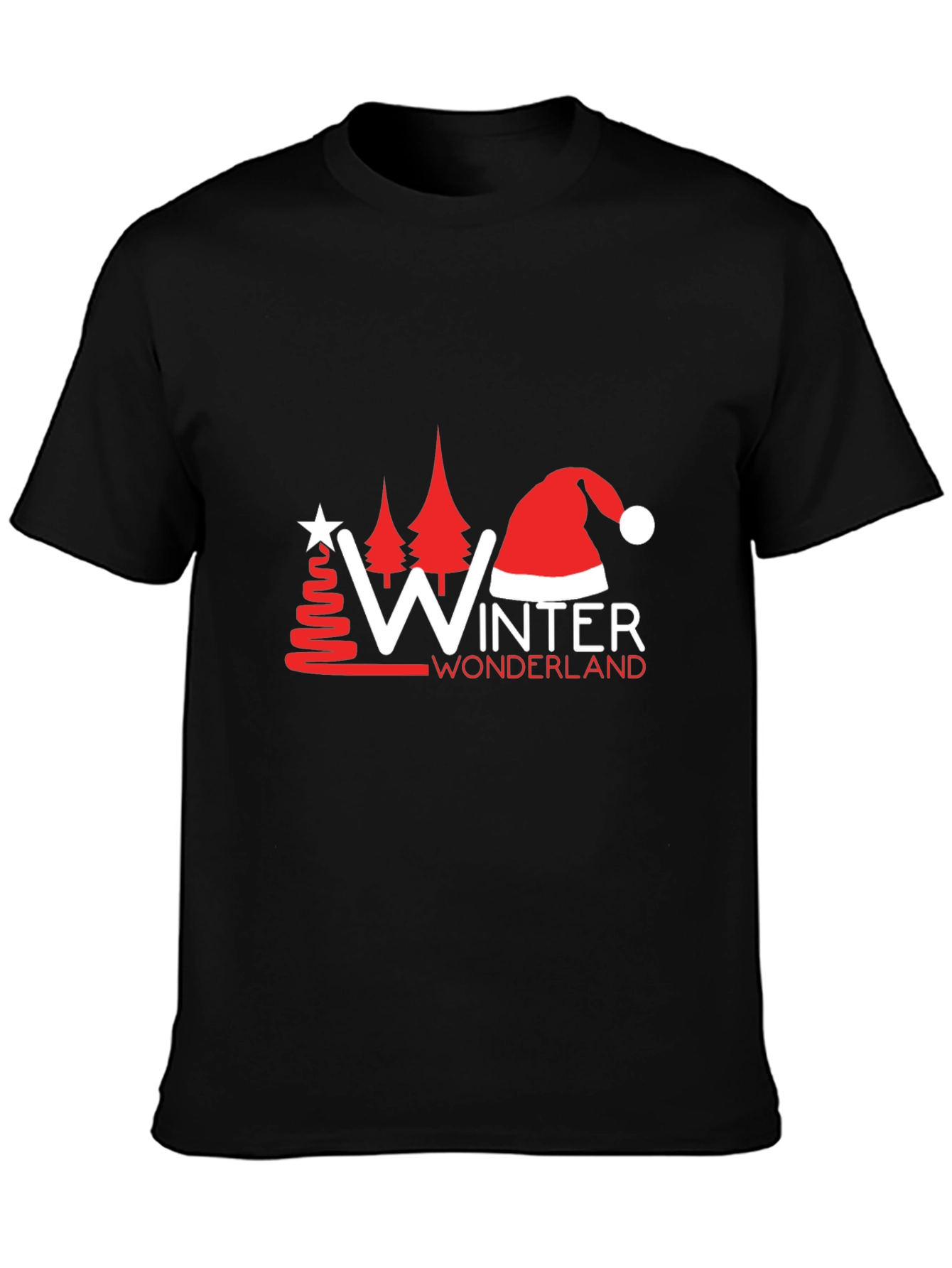 Winter Wonderland Graphic Tee - Black