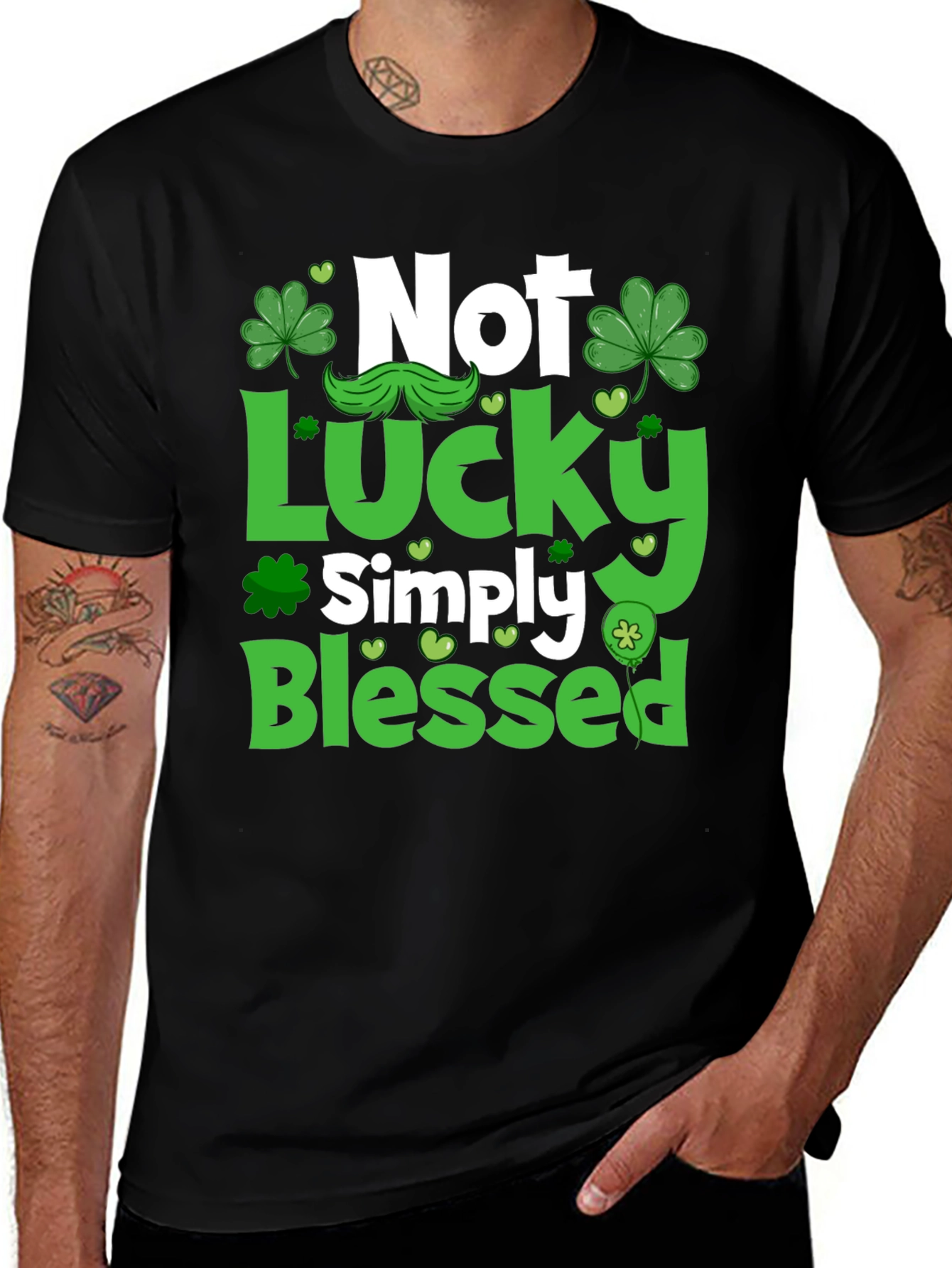 Not Lucky Simply Blessed St. Patricks Day T-Shirt