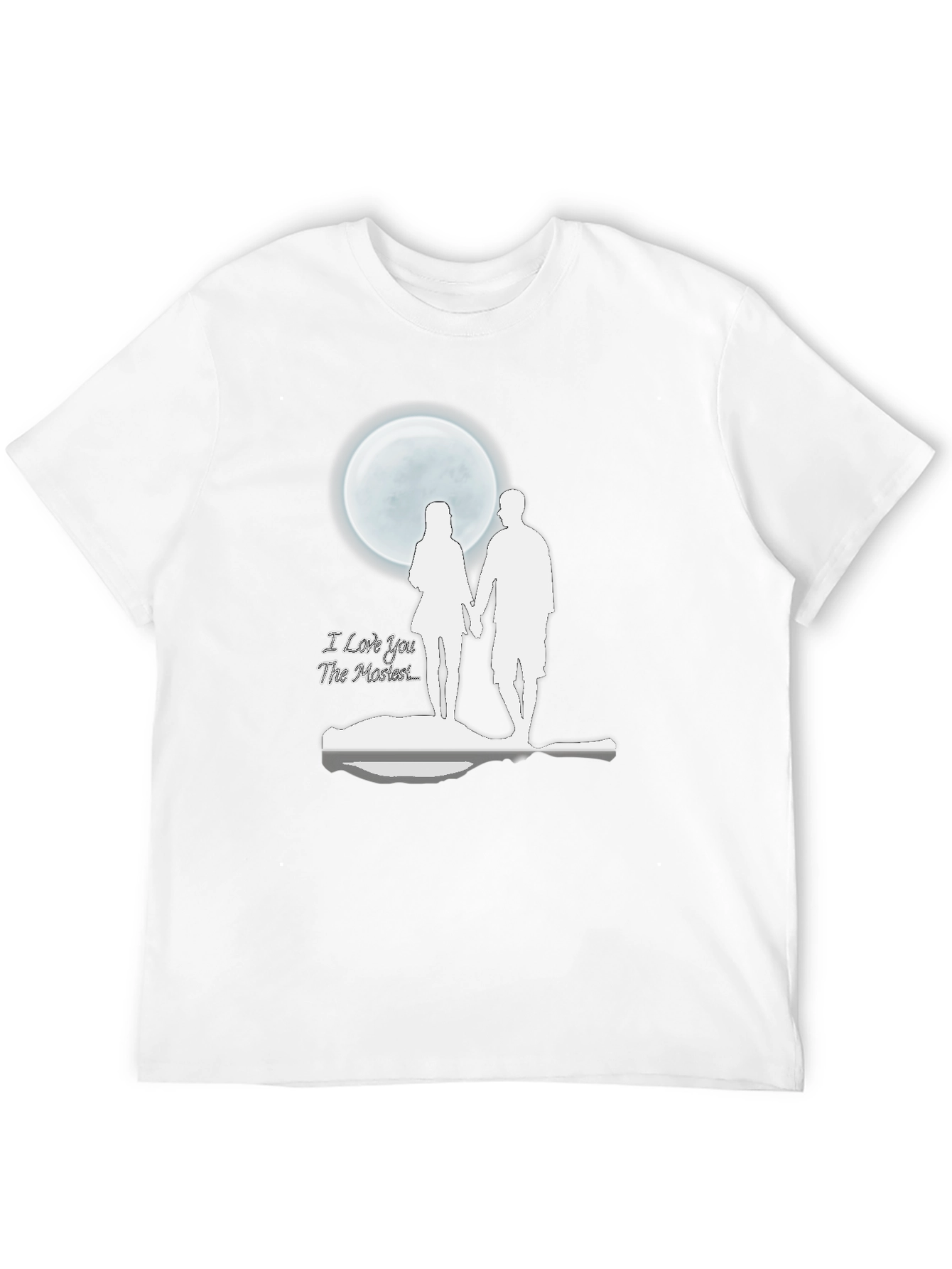 Romantic Moonlit Couple Graphic T-Shirt