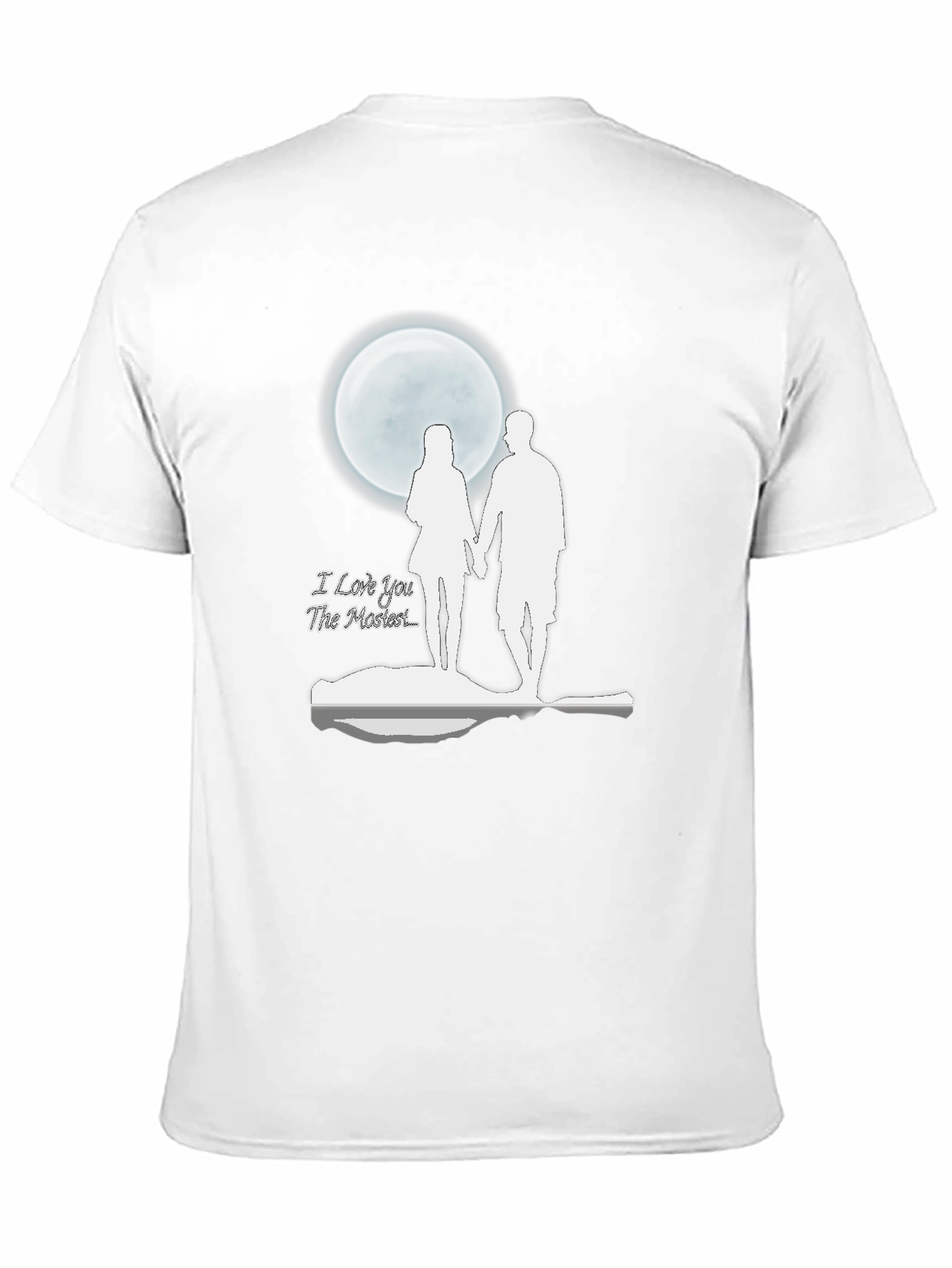 Romantic Moonlit Couple Graphic T-Shirt