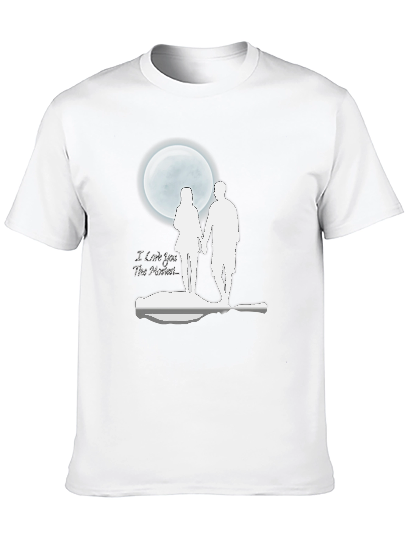 Romantic Moonlit Couple Graphic T-Shirt