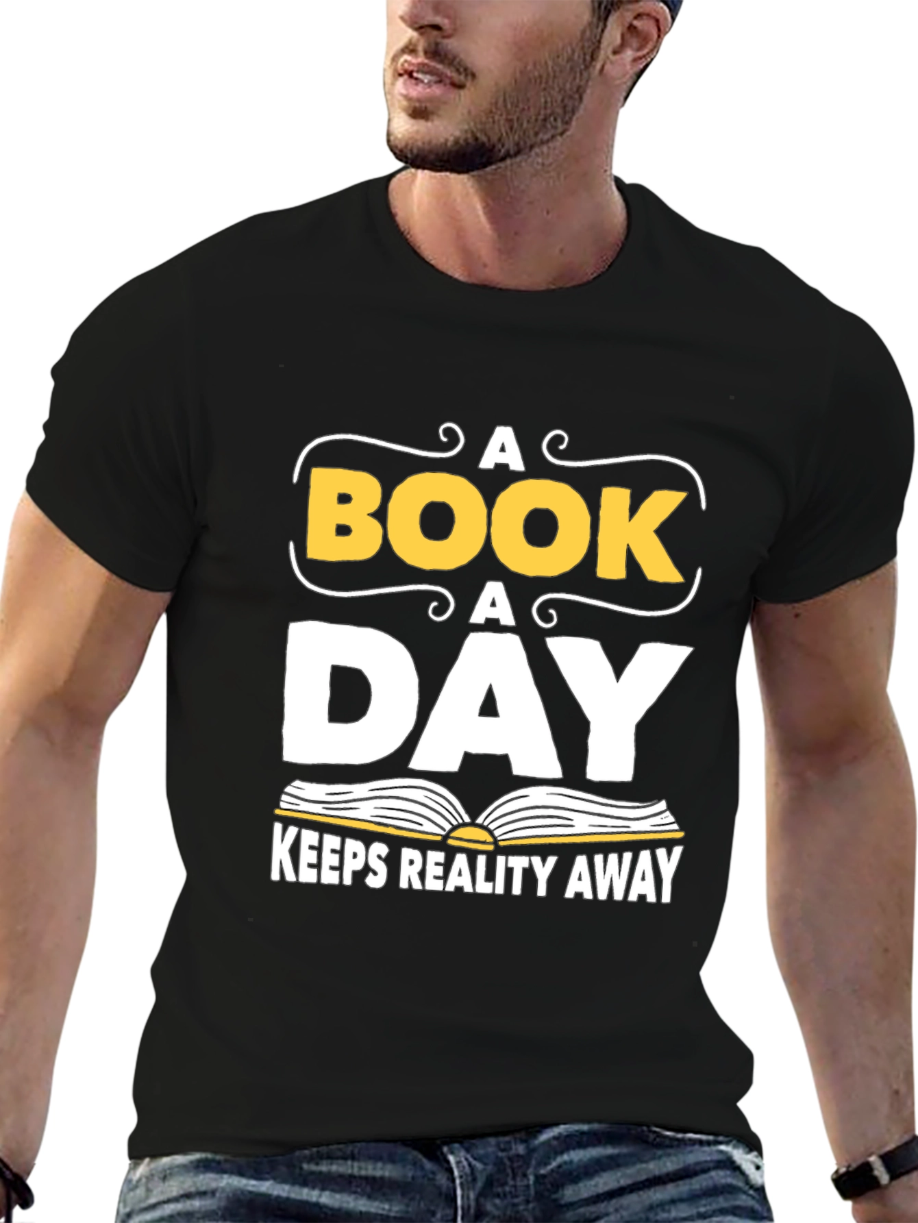 A Book A Day T-Shirt - Reads Reality Away!