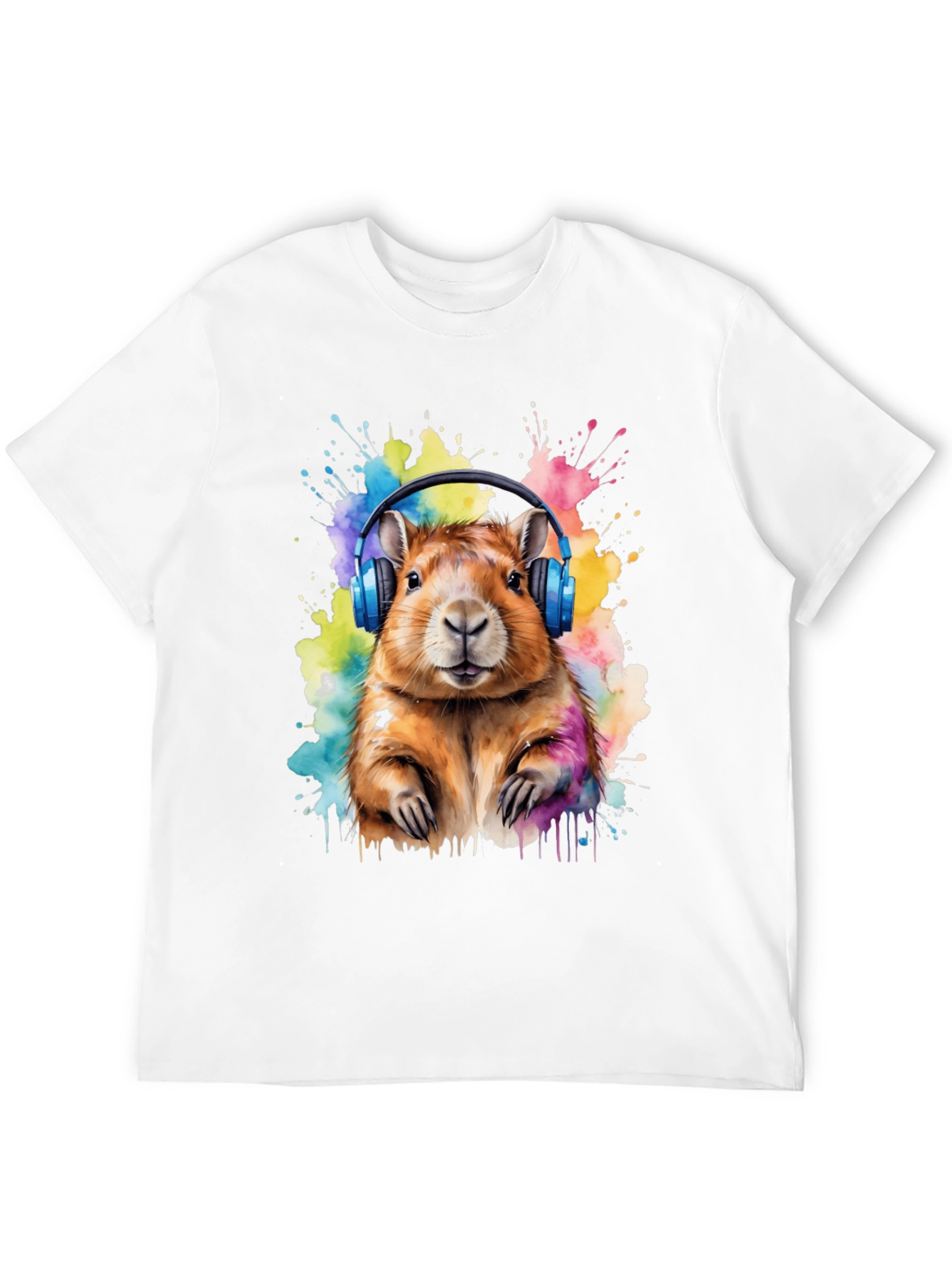 Capybara Headphone T-Shirt
