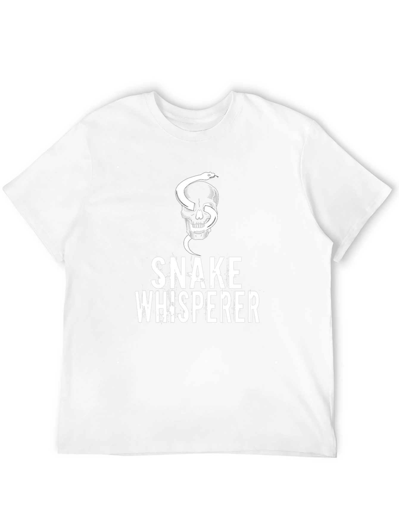 Snake Whisperer Graphic Tee - Skull & Snake Design