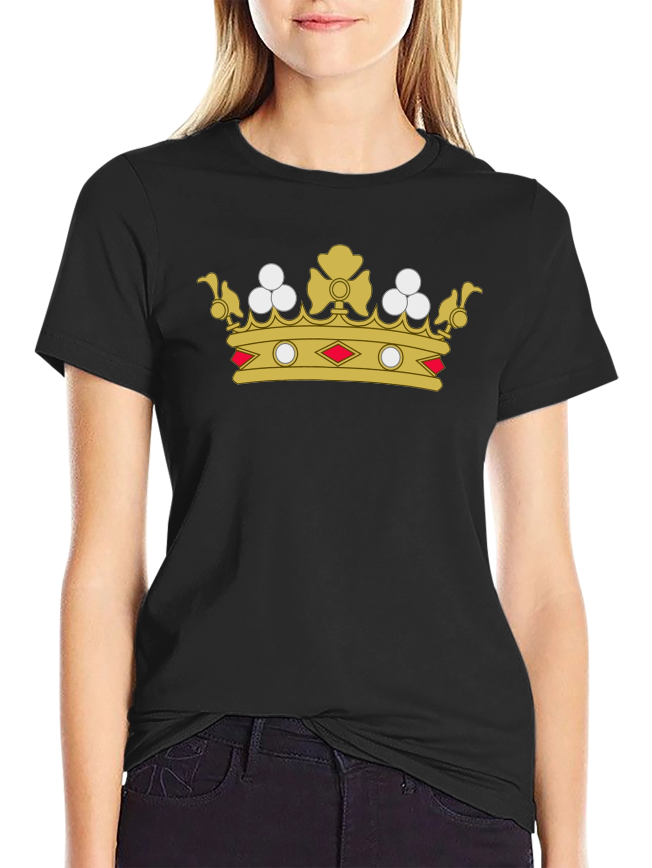 Royal Crown Graphic Black T-Shirt
