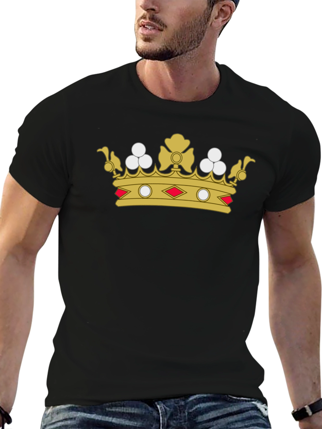 Royal Crown Graphic Black T-Shirt