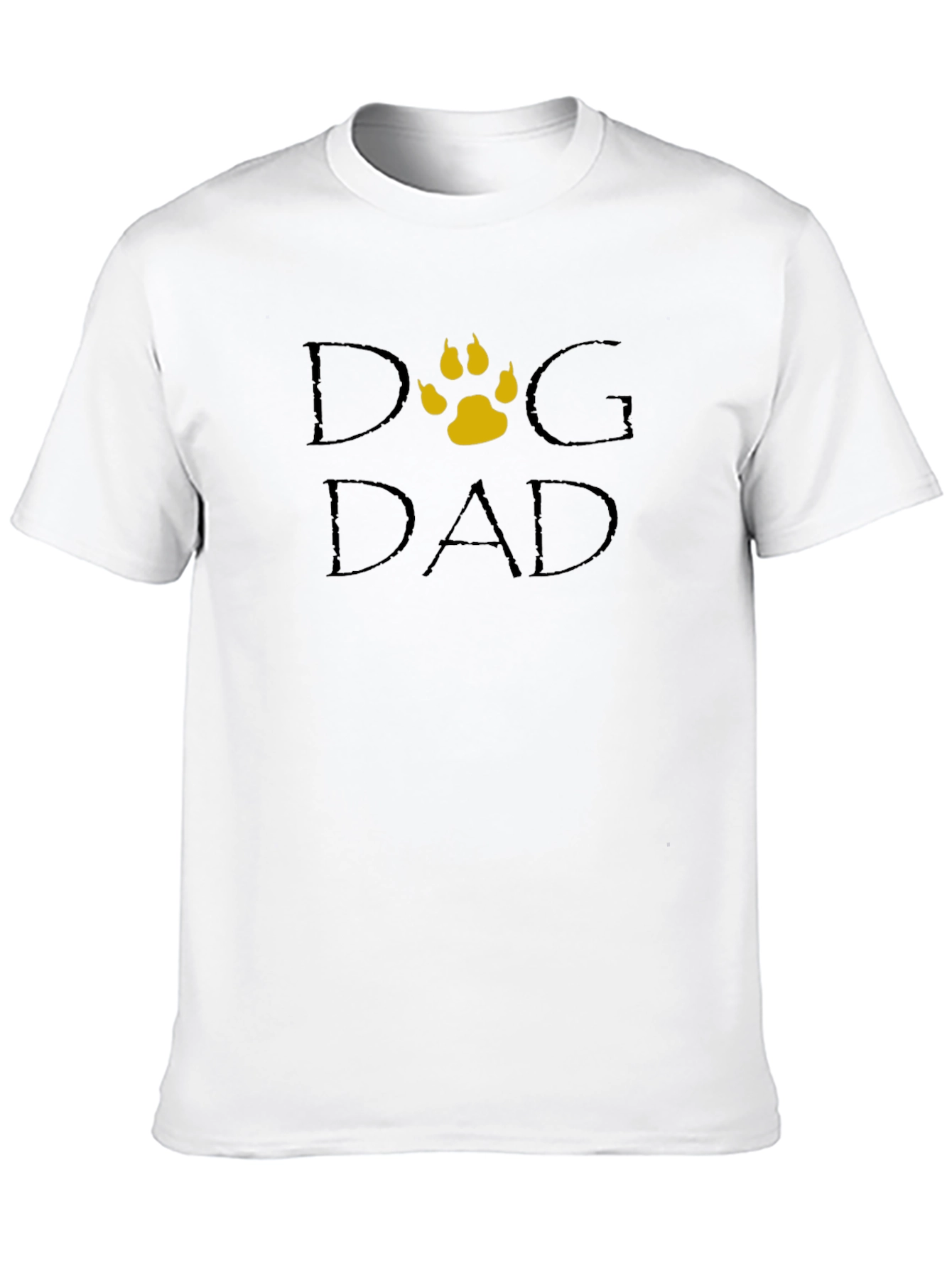 Dog Dad T-Shirt - Classic Crew Neck Black