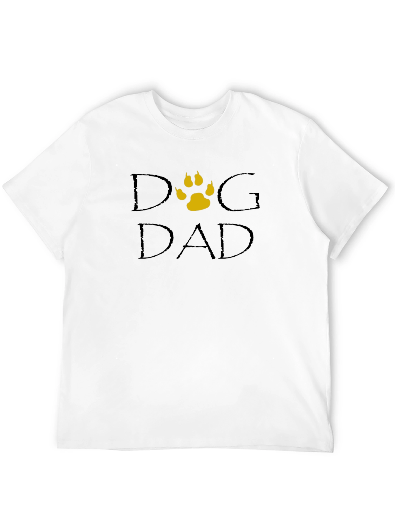 Dog Dad T-Shirt - Classic Crew Neck Black