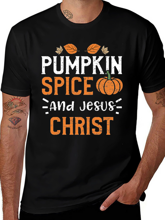Pumpkin Spice & Jesus Christ Graphic Tee