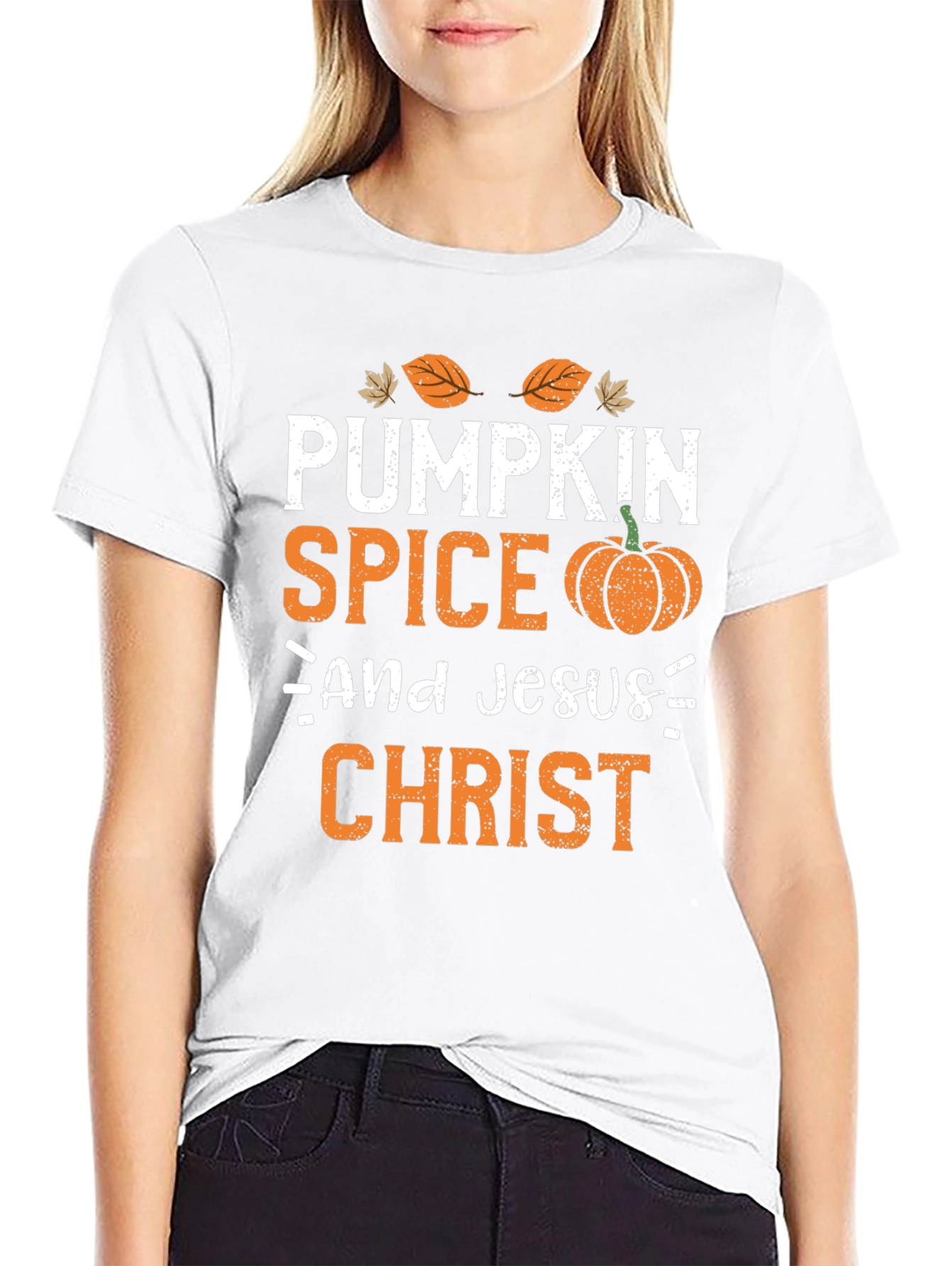 Pumpkin Spice & Jesus Christ Graphic Tee
