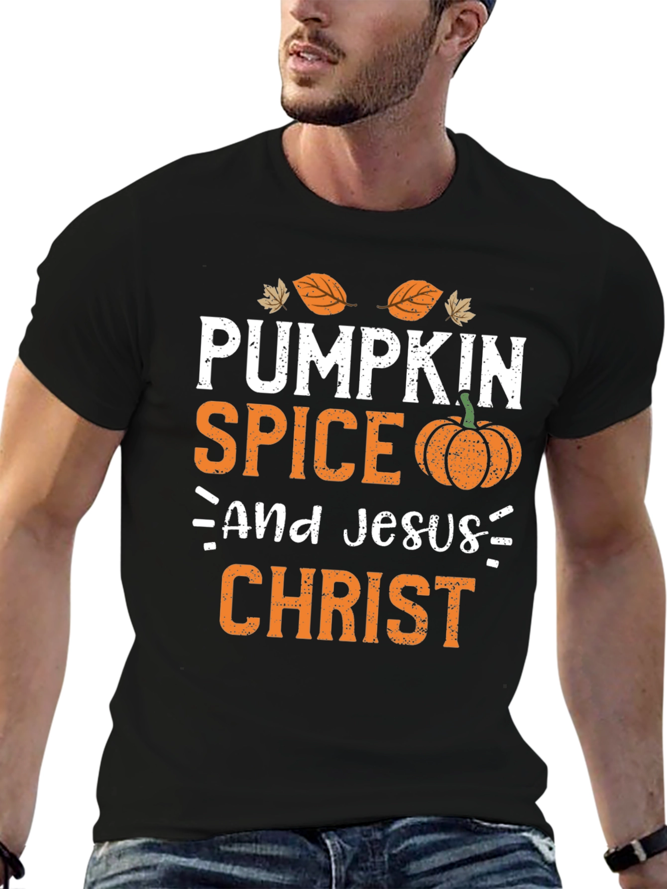 Pumpkin Spice & Jesus Christ Graphic Tee