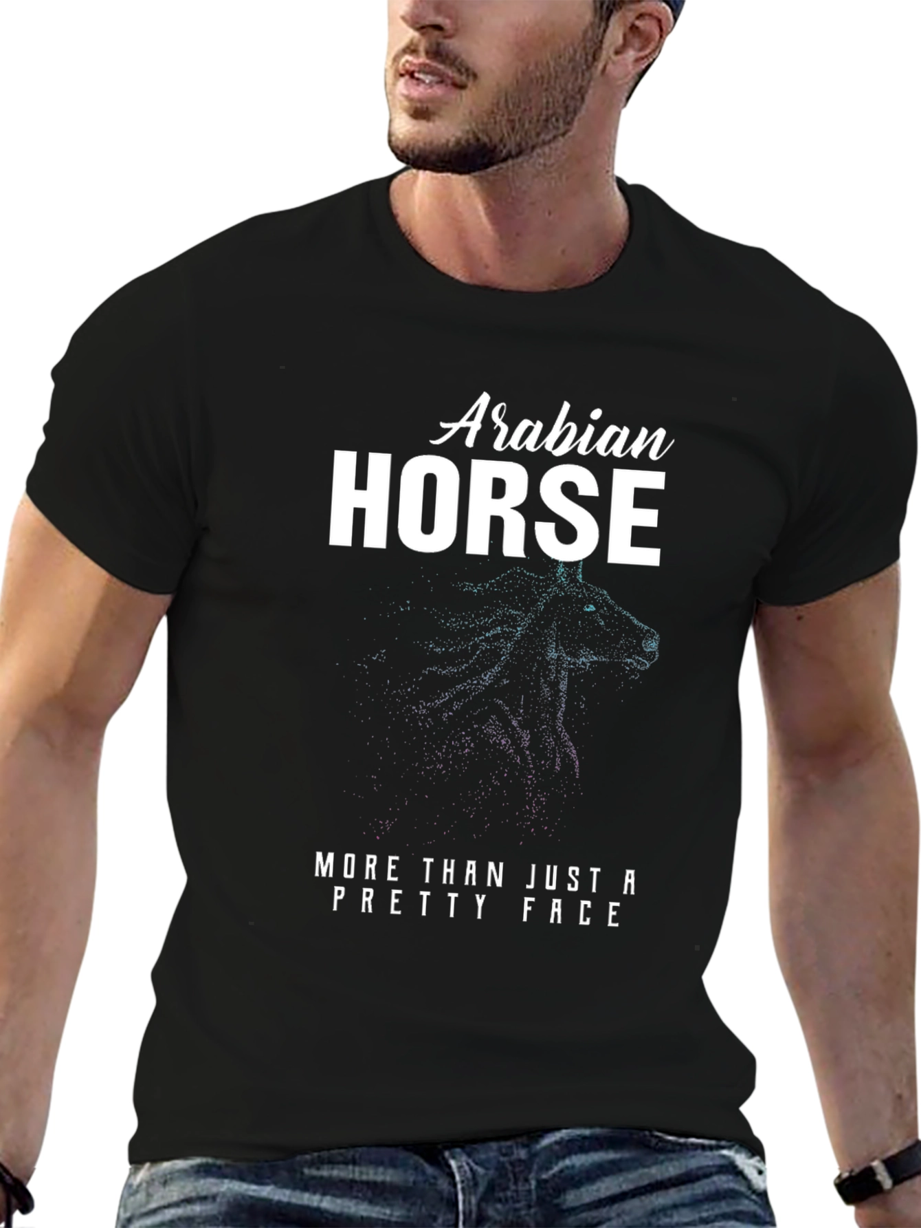 Arabian Horse Graphic T-Shirt - Unique Design