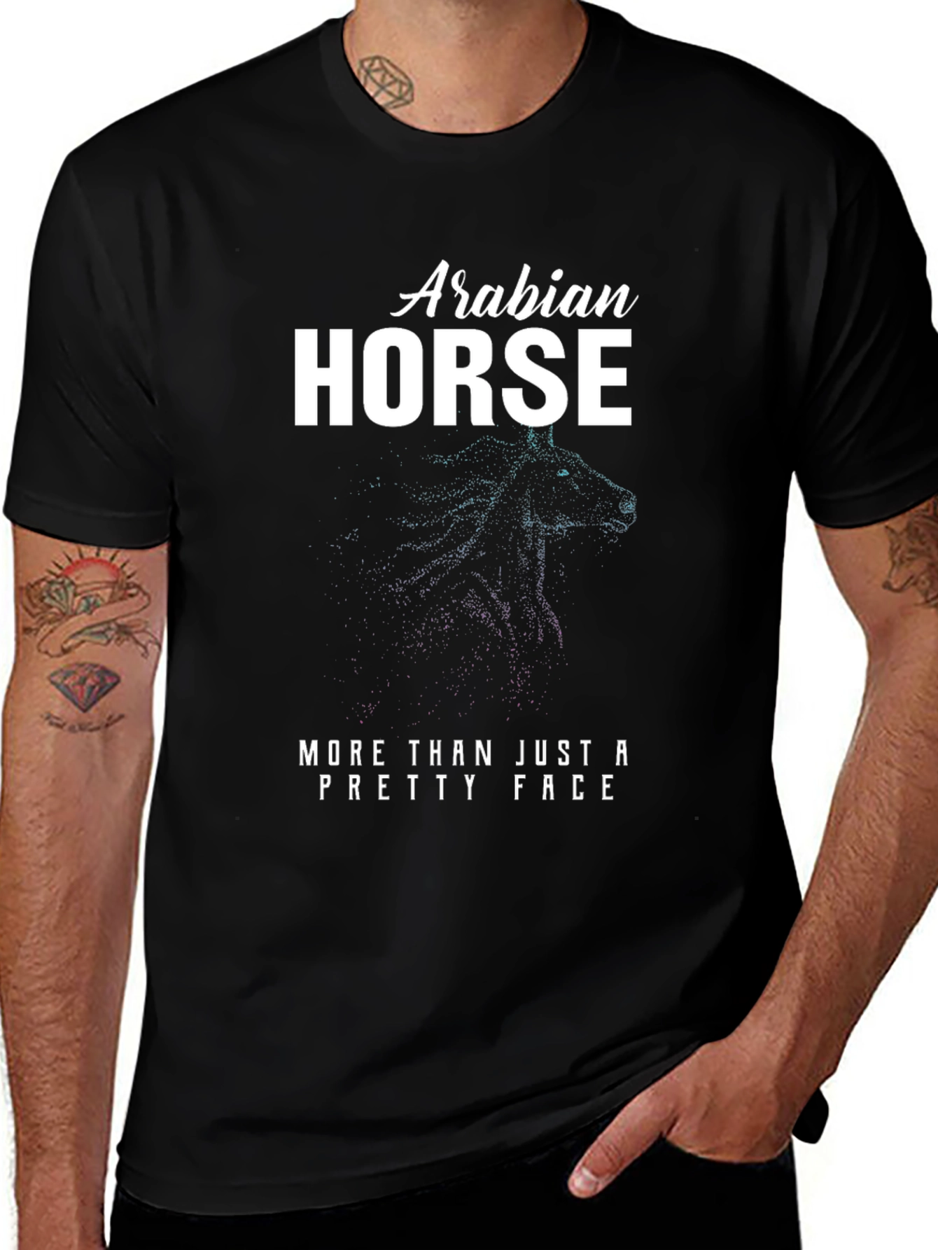Arabian Horse Graphic T-Shirt - Unique Design