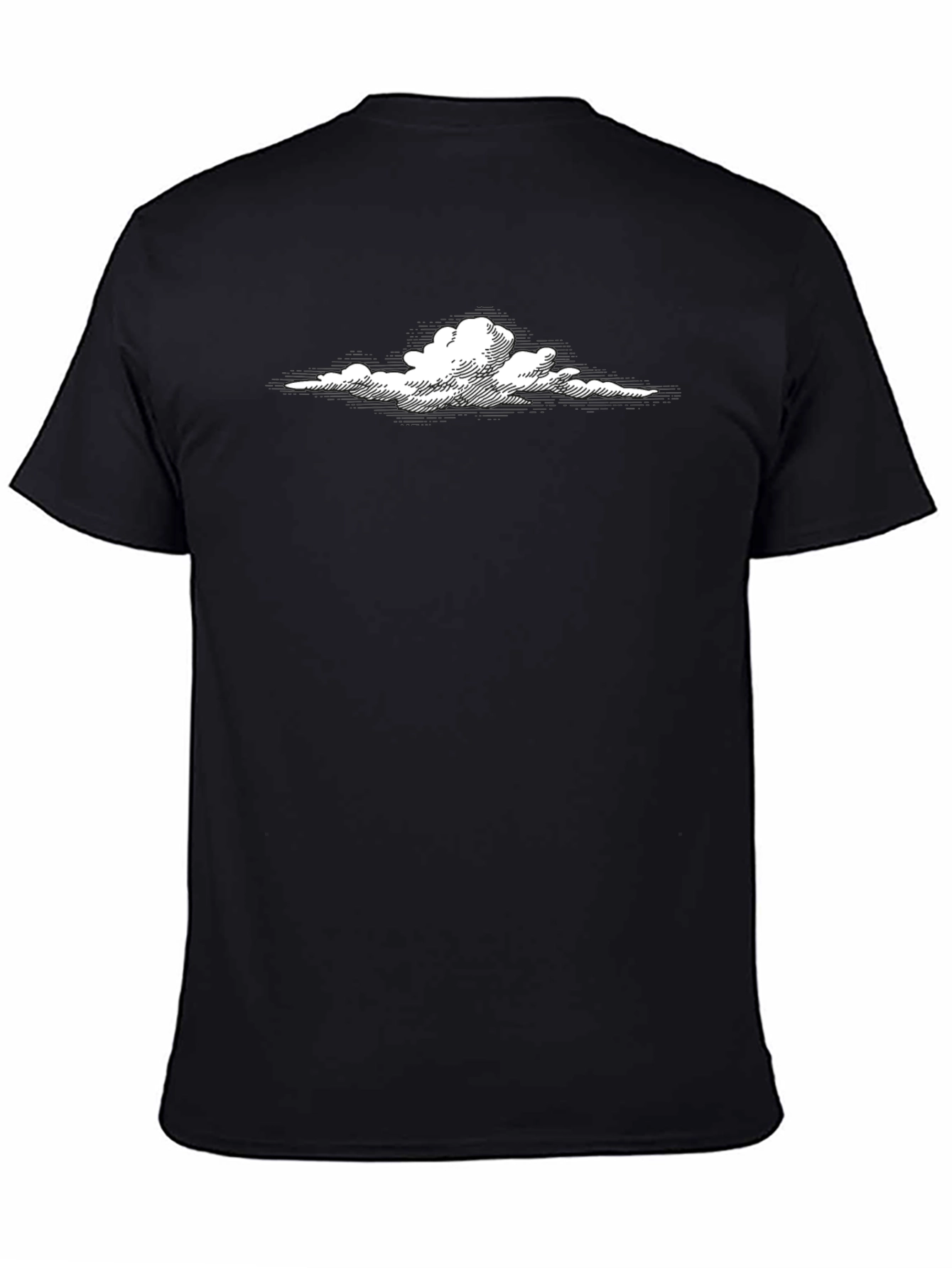 Cloud Graphic Tee - Stylish Black T-Shirt