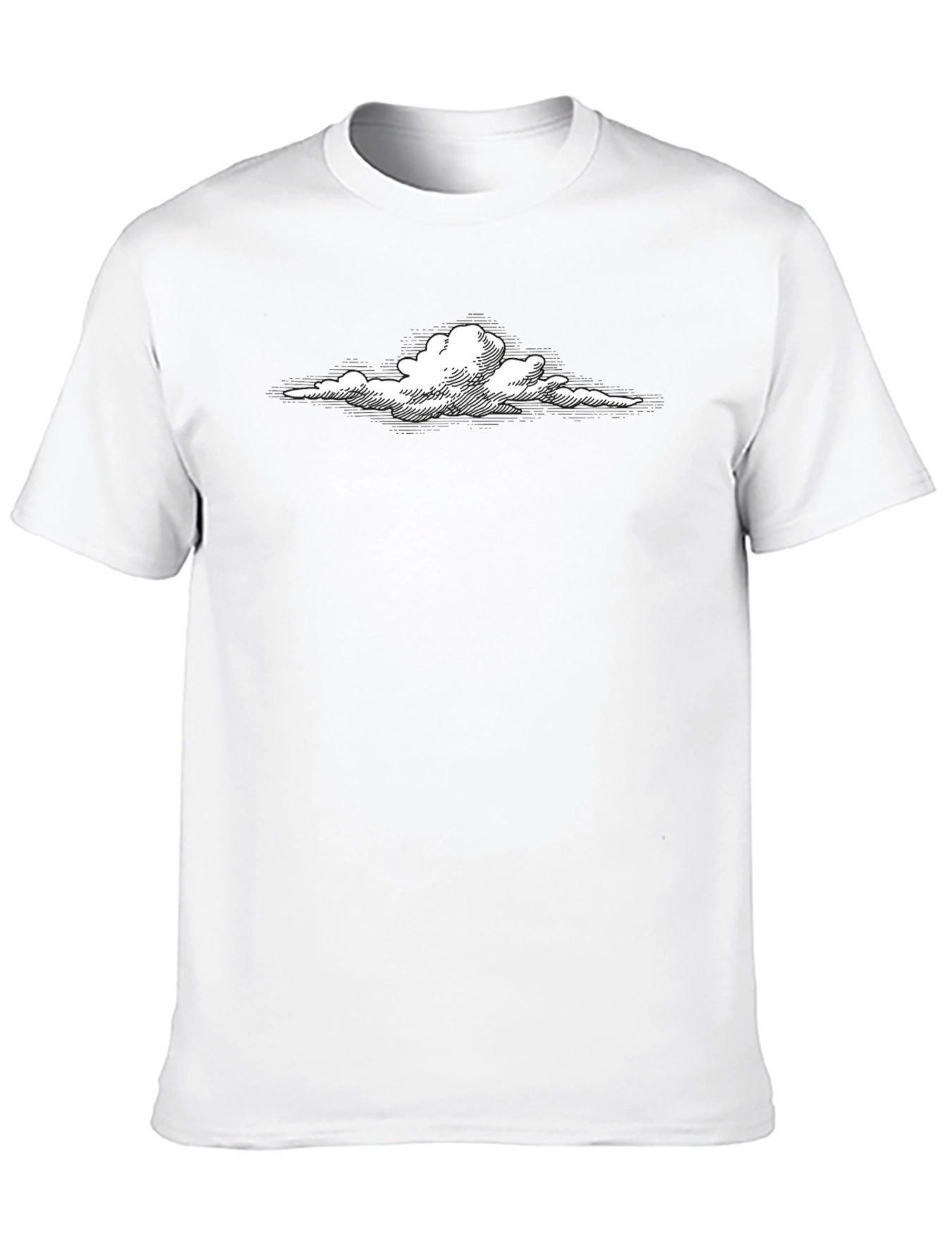 Cloud Graphic Tee - Stylish Black T-Shirt