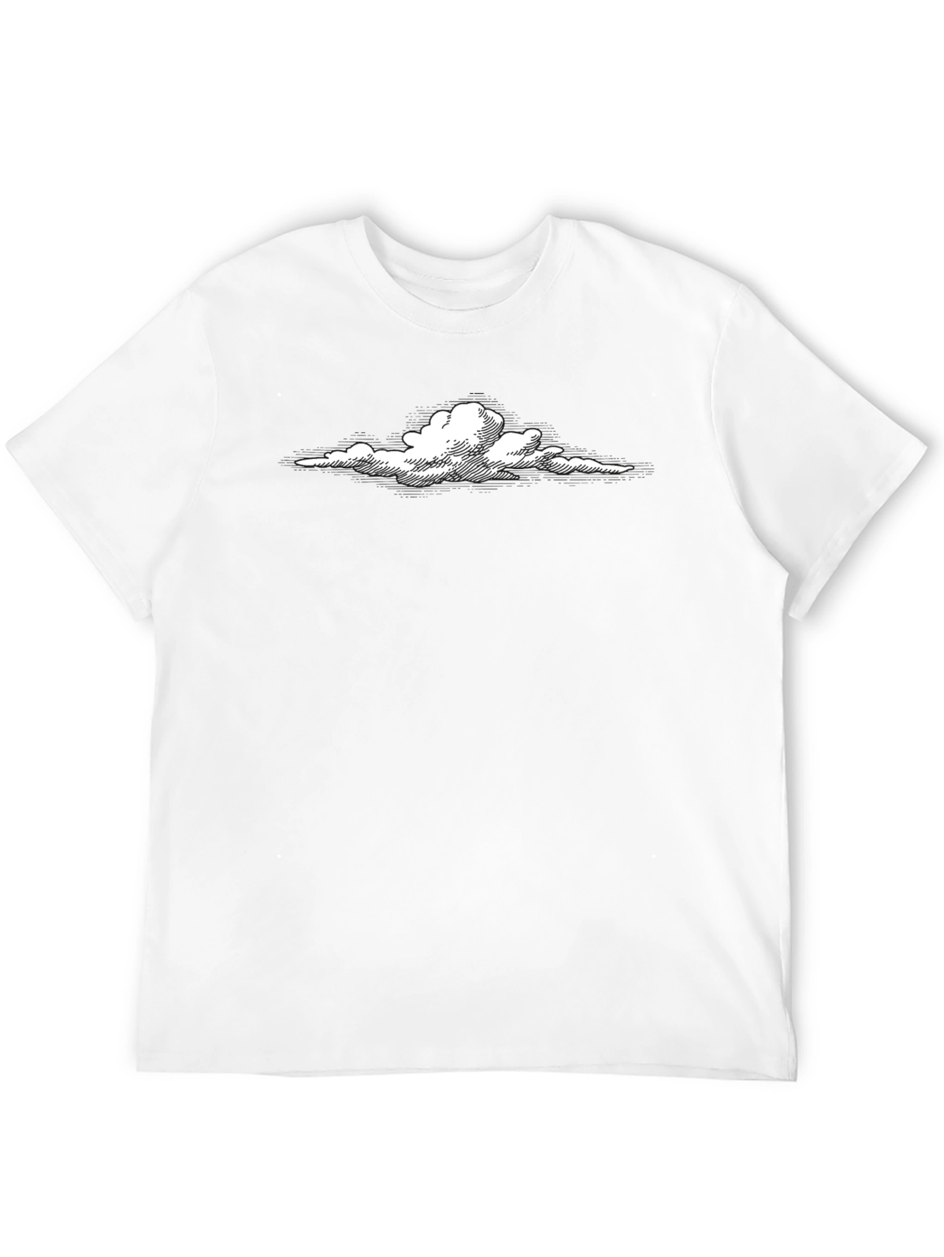 Cloud Graphic Tee - Stylish Black T-Shirt