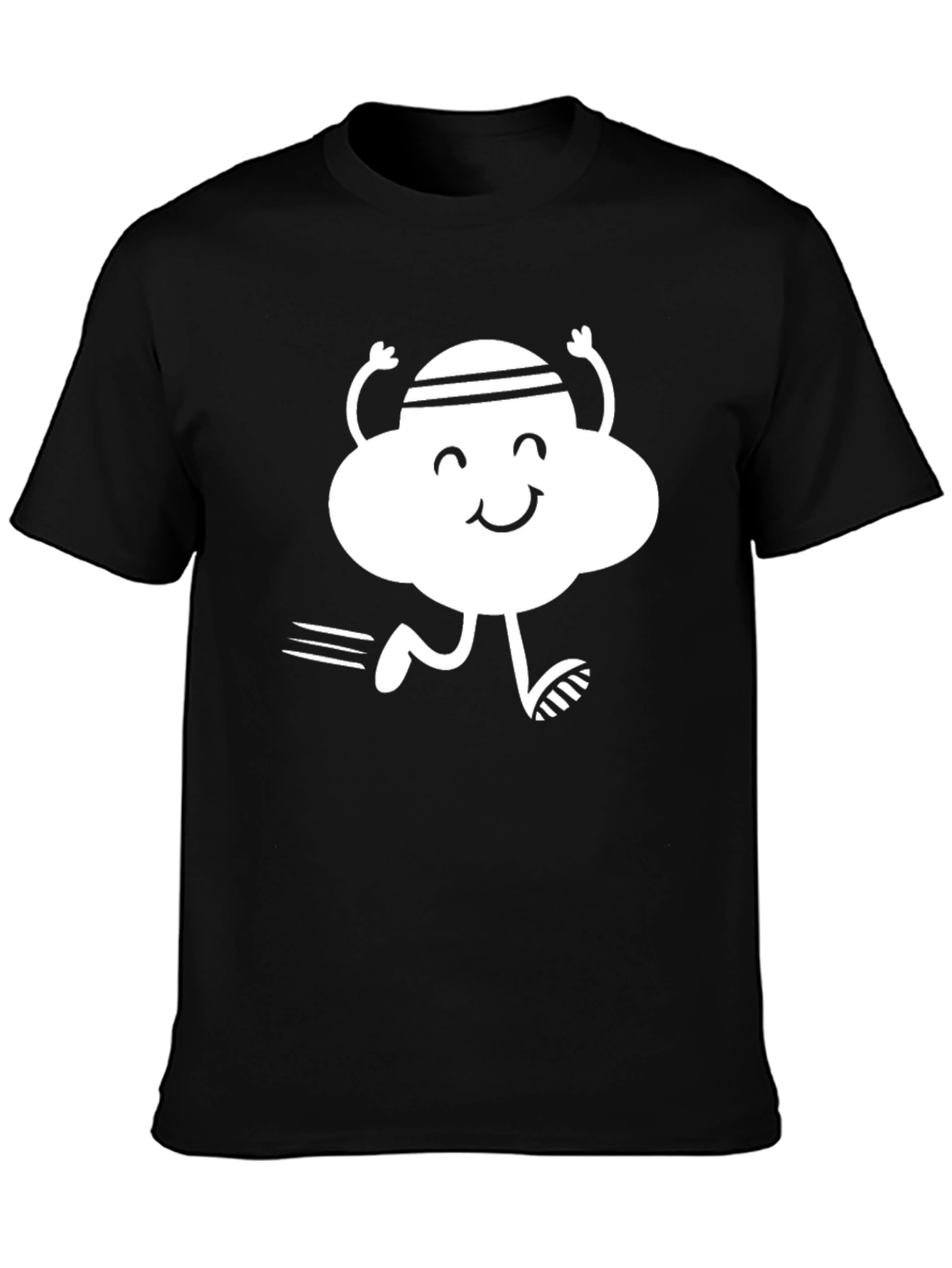 Running Cloud Graphic Tee - Black