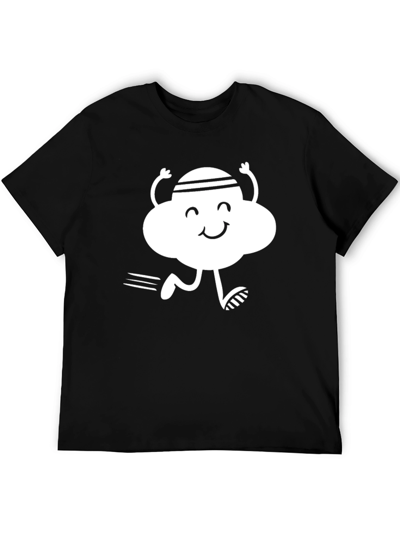 Running Cloud Graphic Tee - Black