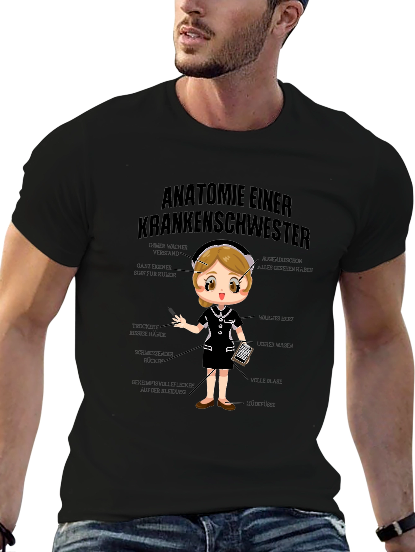 Anatomie Einer Krankenschwester T-Shirt