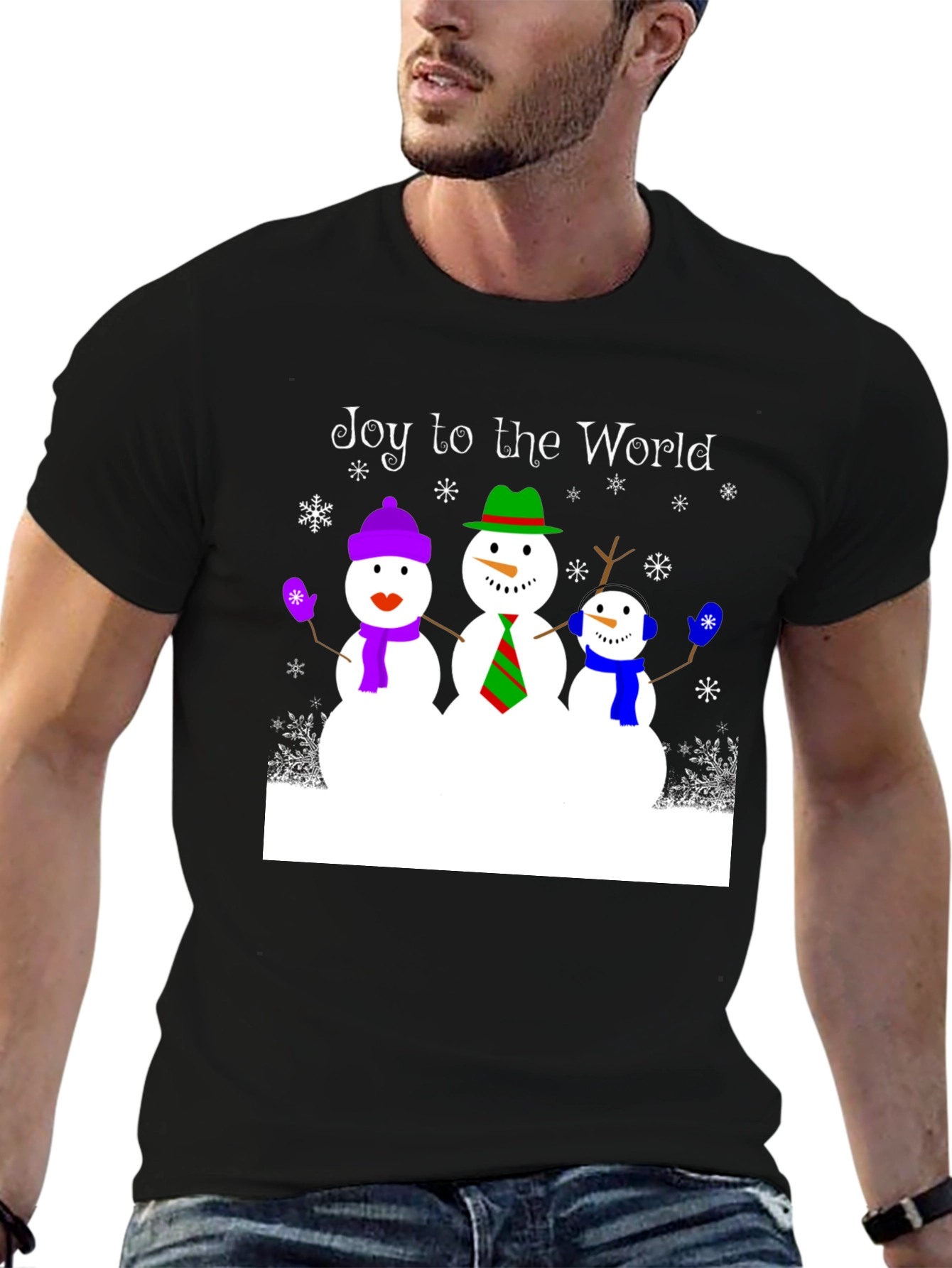 Joy to the World Snowman T-Shirt