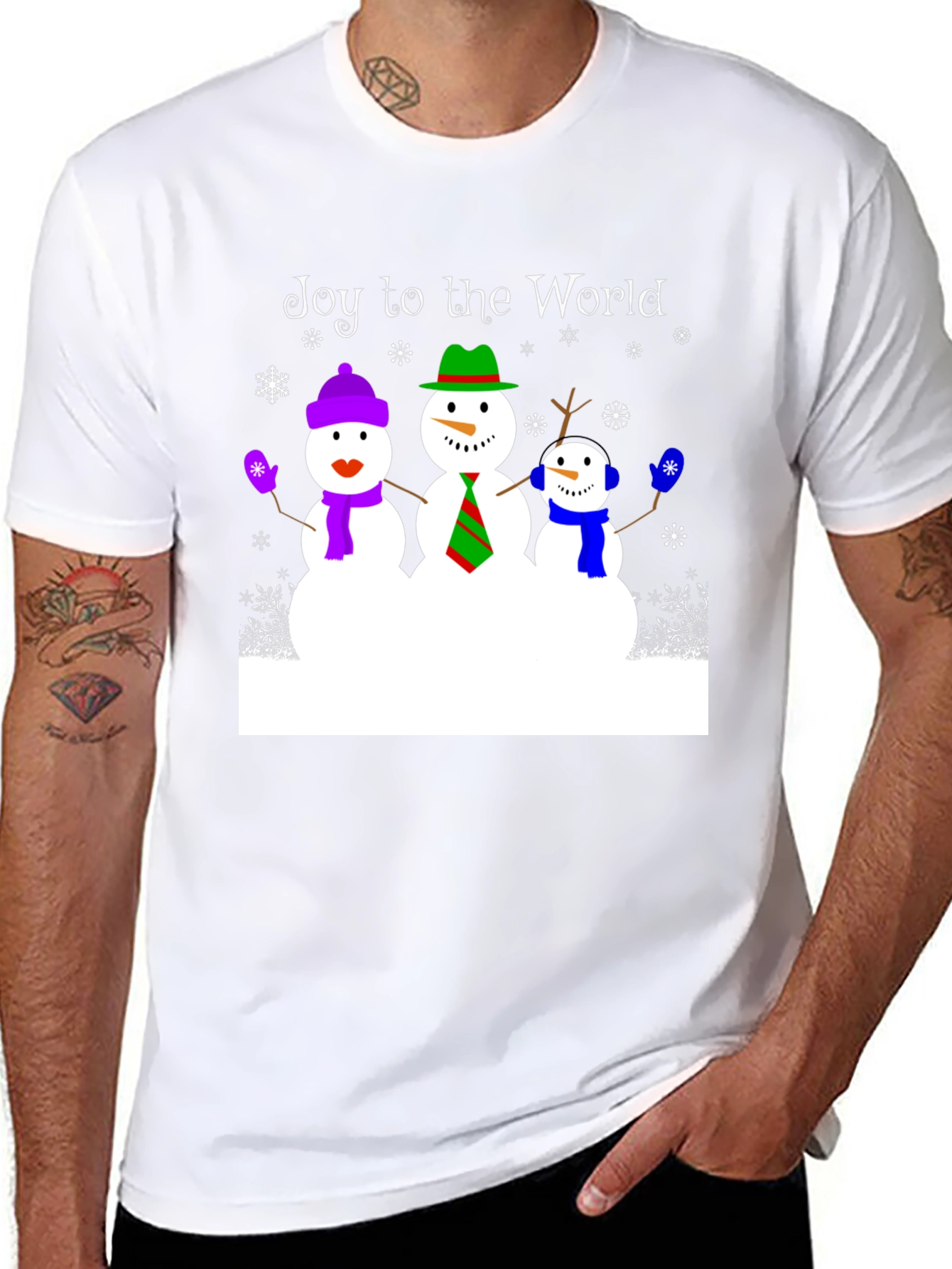 Joy to the World Snowman T-Shirt
