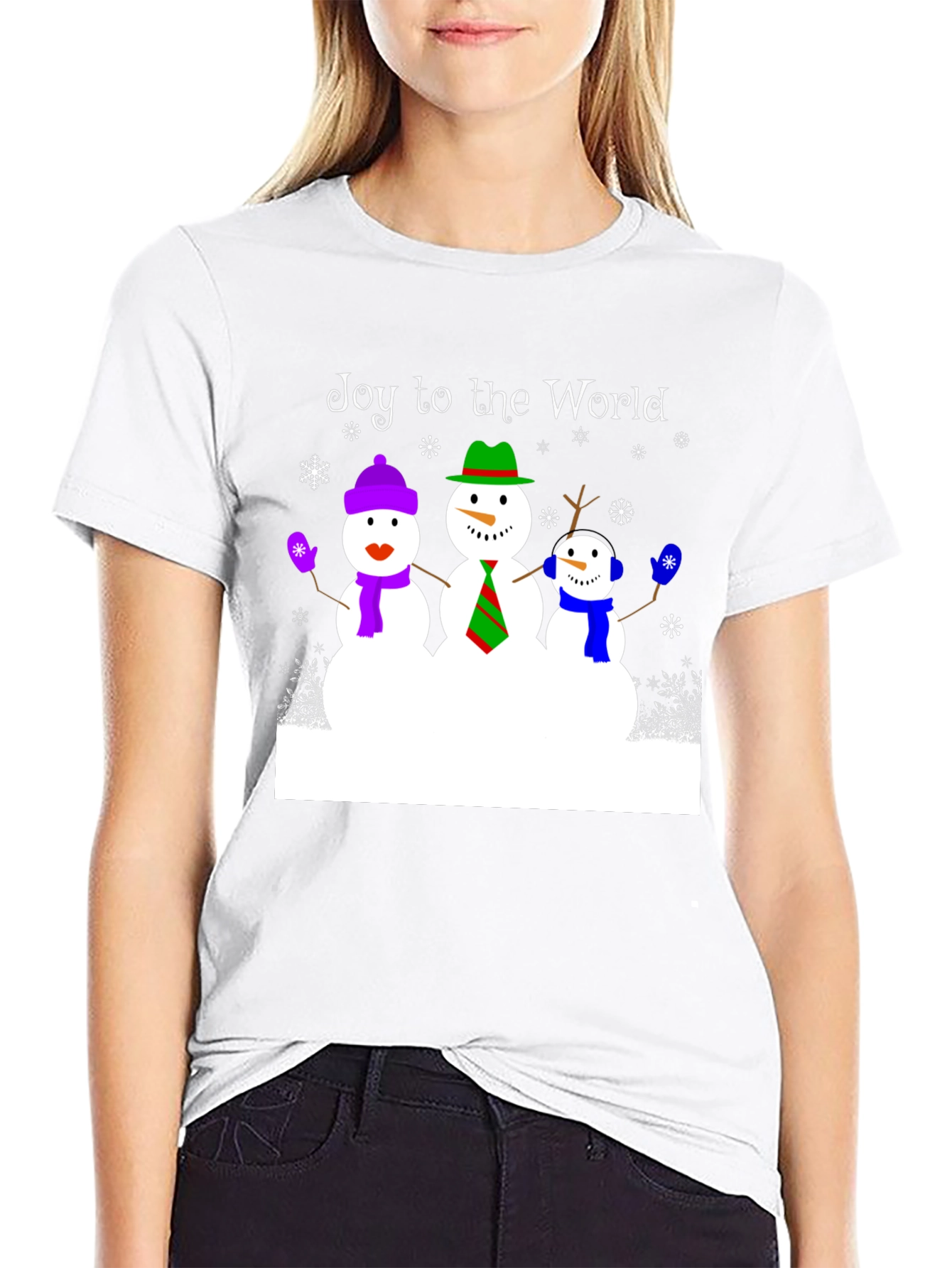 Joy to the World Snowman T-Shirt