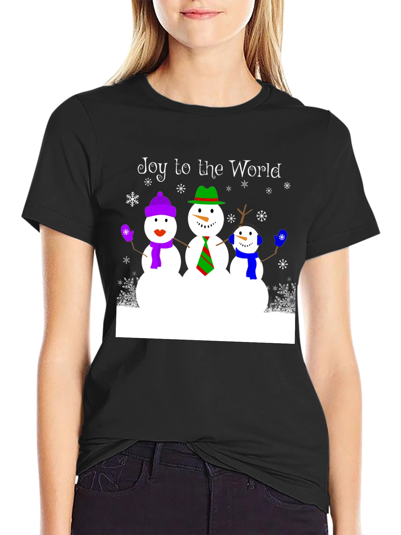 Joy to the World Snowman T-Shirt