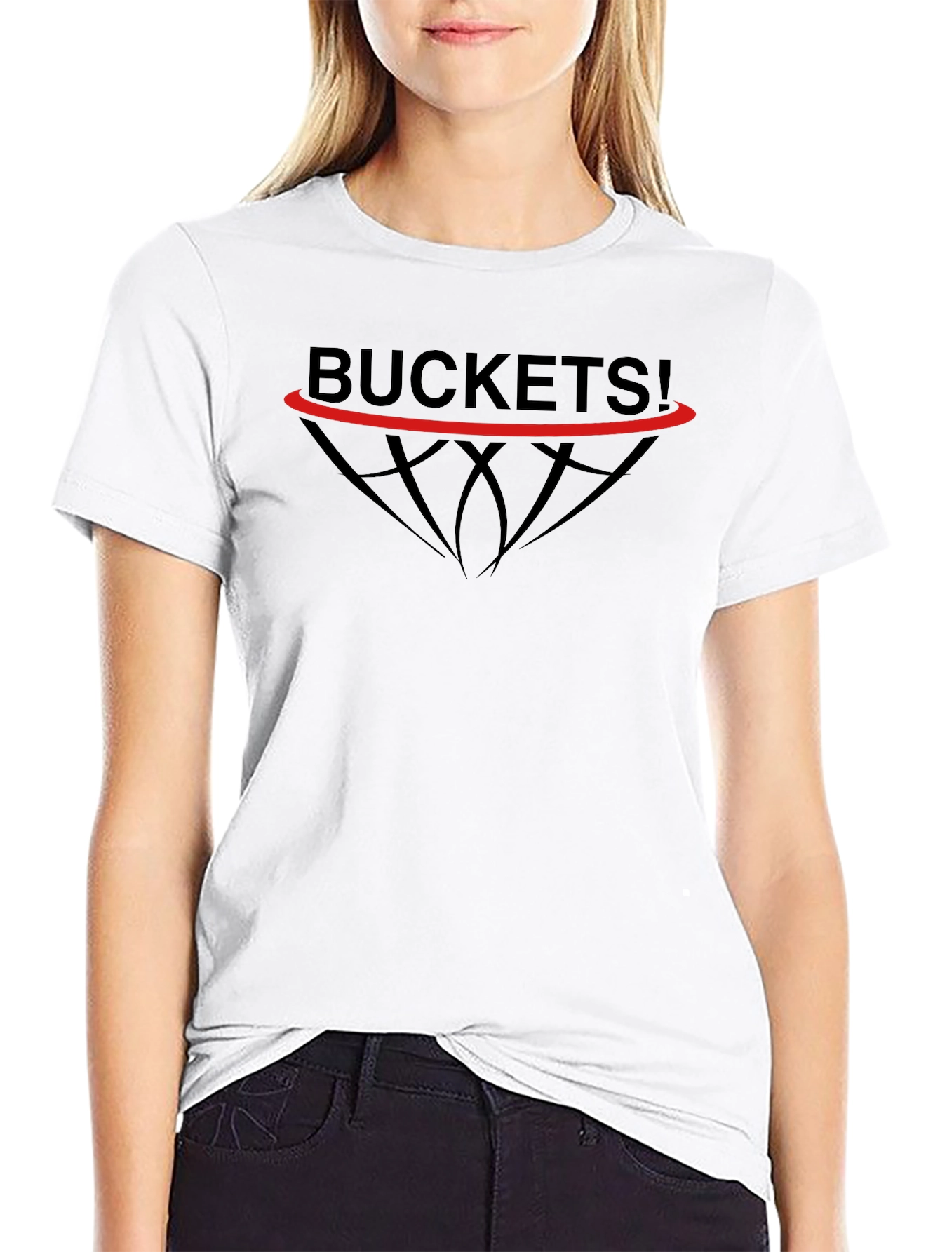 Buckets! Graphic Tee - Black Cotton T-Shirt