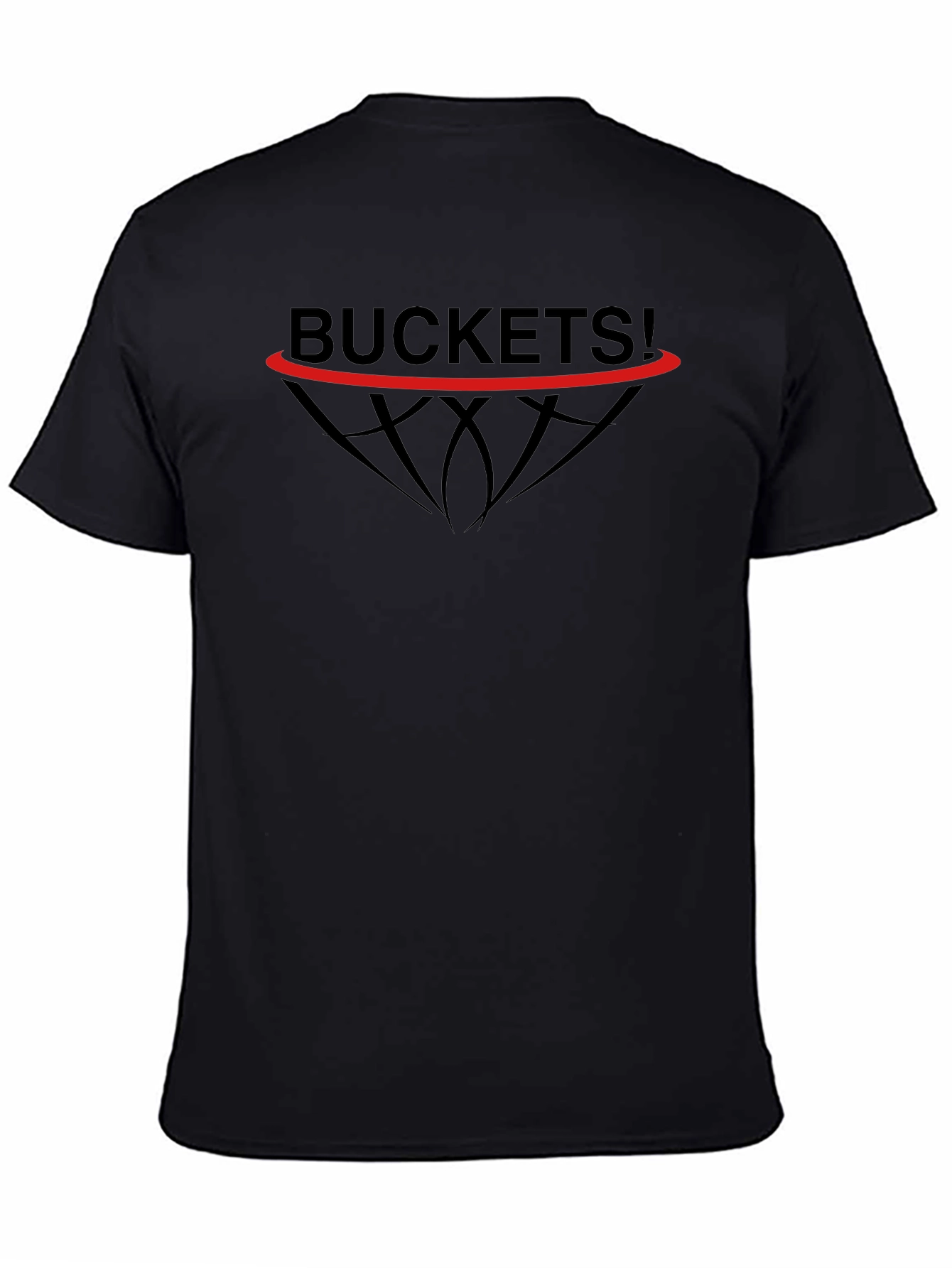 Buckets! Graphic Tee - Black Cotton T-Shirt