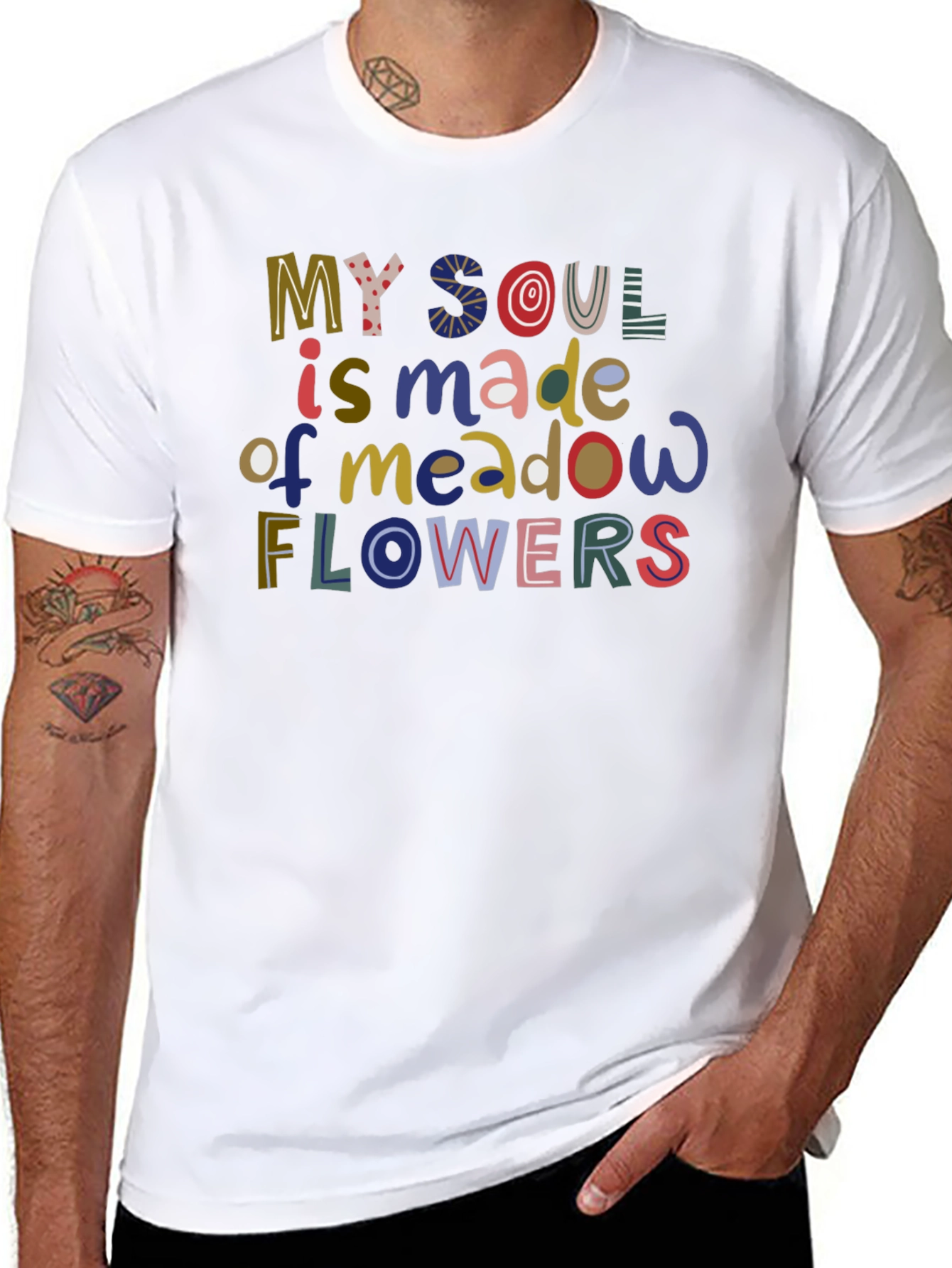 Soul Made of Meadow Flowers Graphic T-Shirt