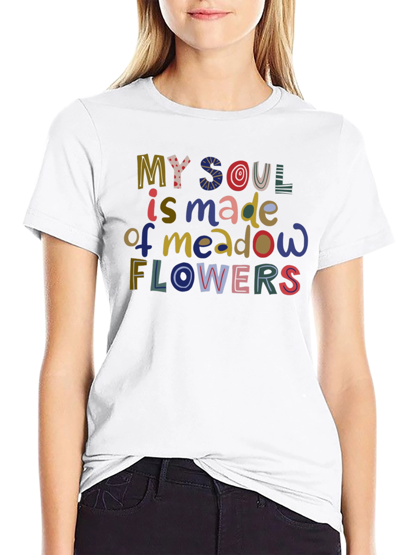 Soul Made of Meadow Flowers Graphic T-Shirt