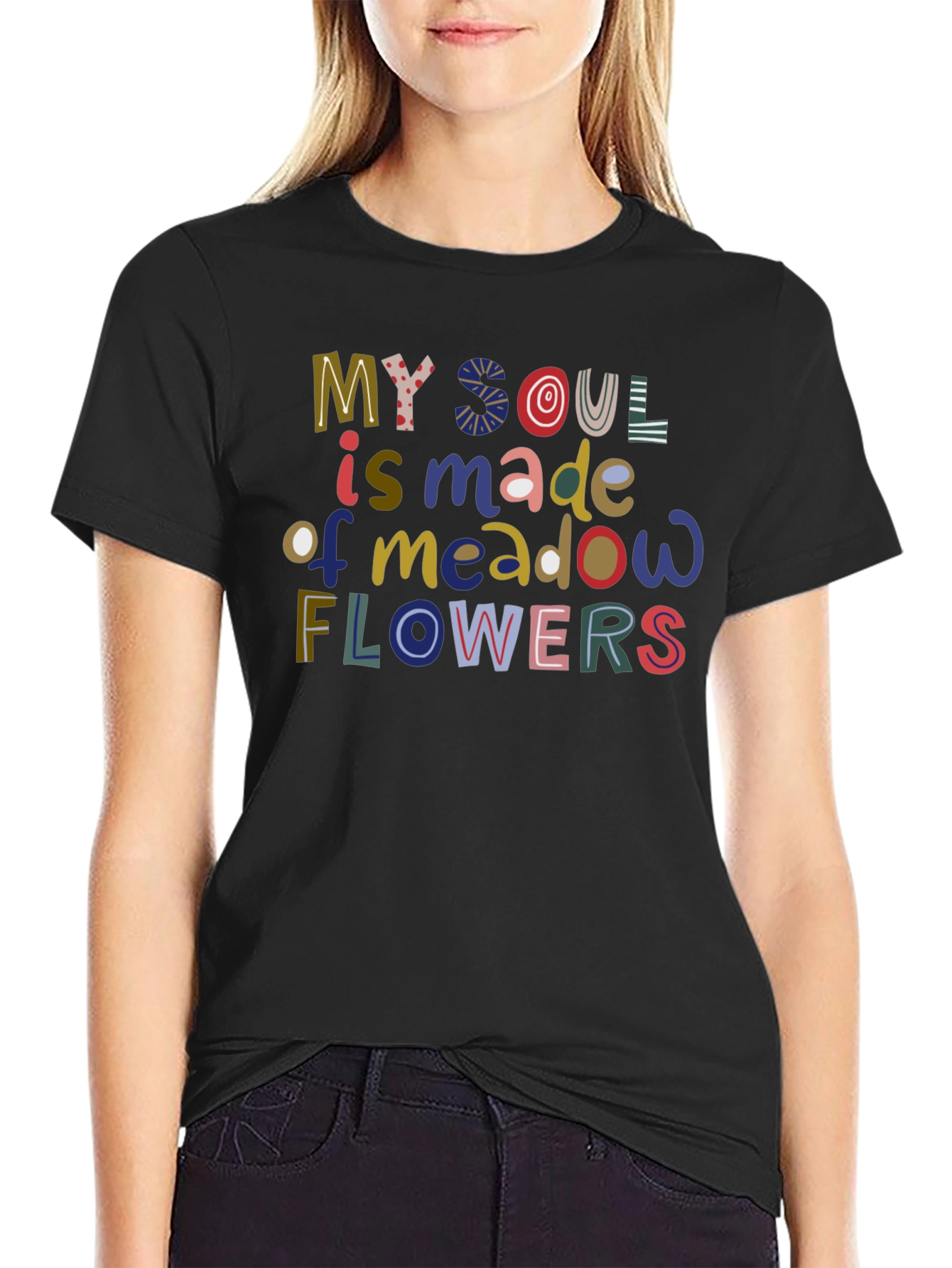 Soul Made of Meadow Flowers Graphic T-Shirt