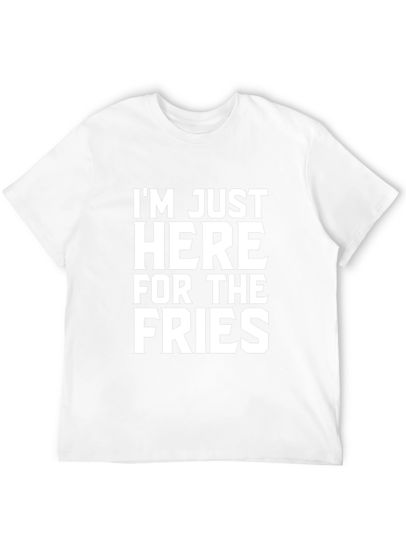 Im Just Here For The Fries Black Tee