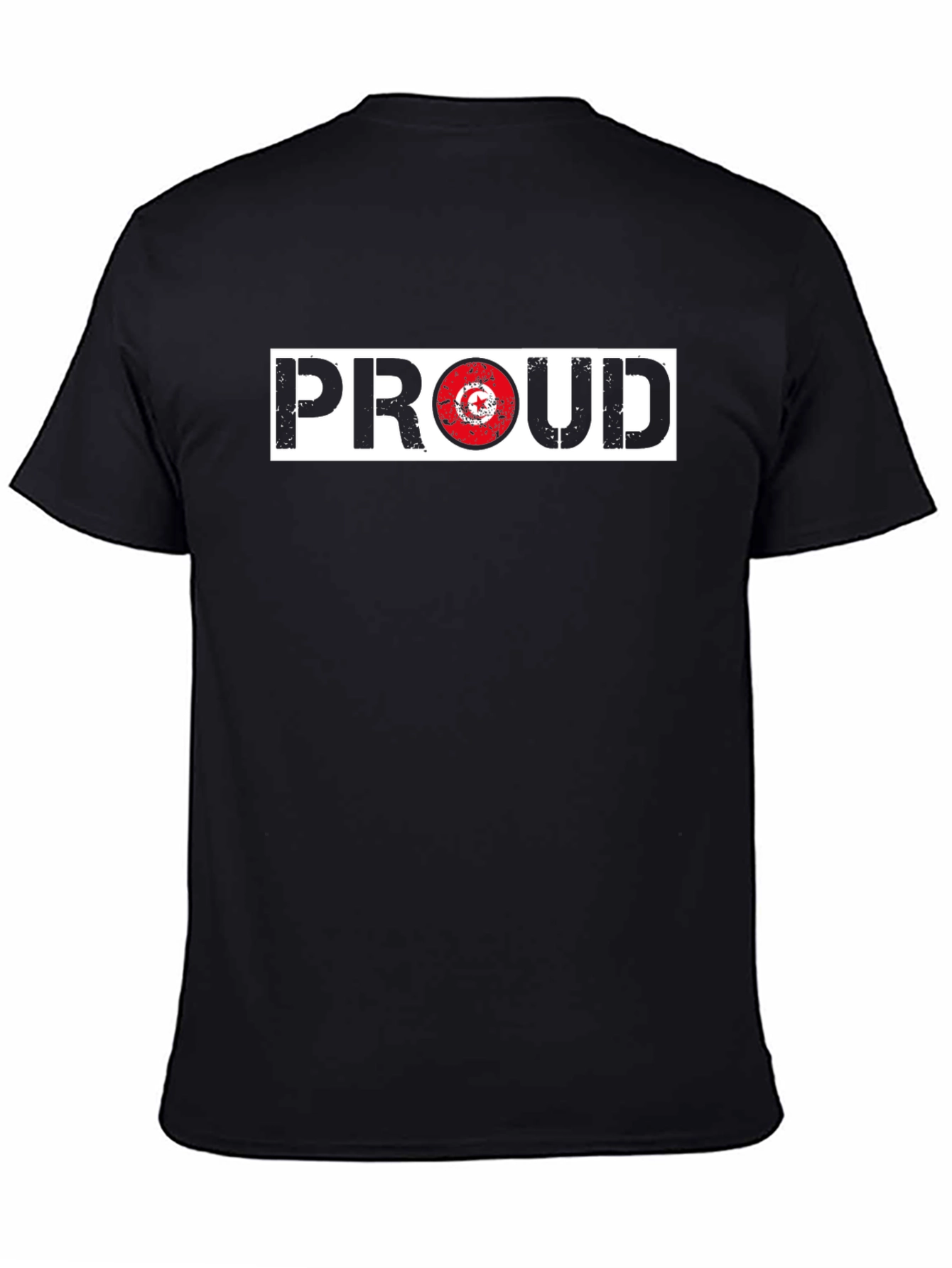 Proud Tunisia Flag T-Shirt - Black