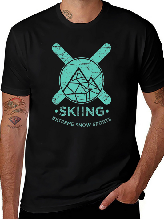 Skiing Graphic T-Shirt | Extreme Snow Sports Tee