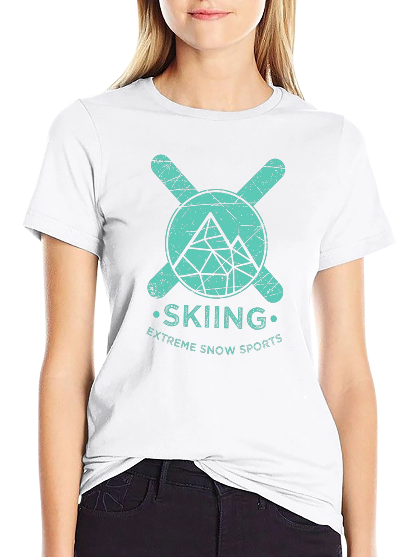 Skiing Graphic T-Shirt | Extreme Snow Sports Tee