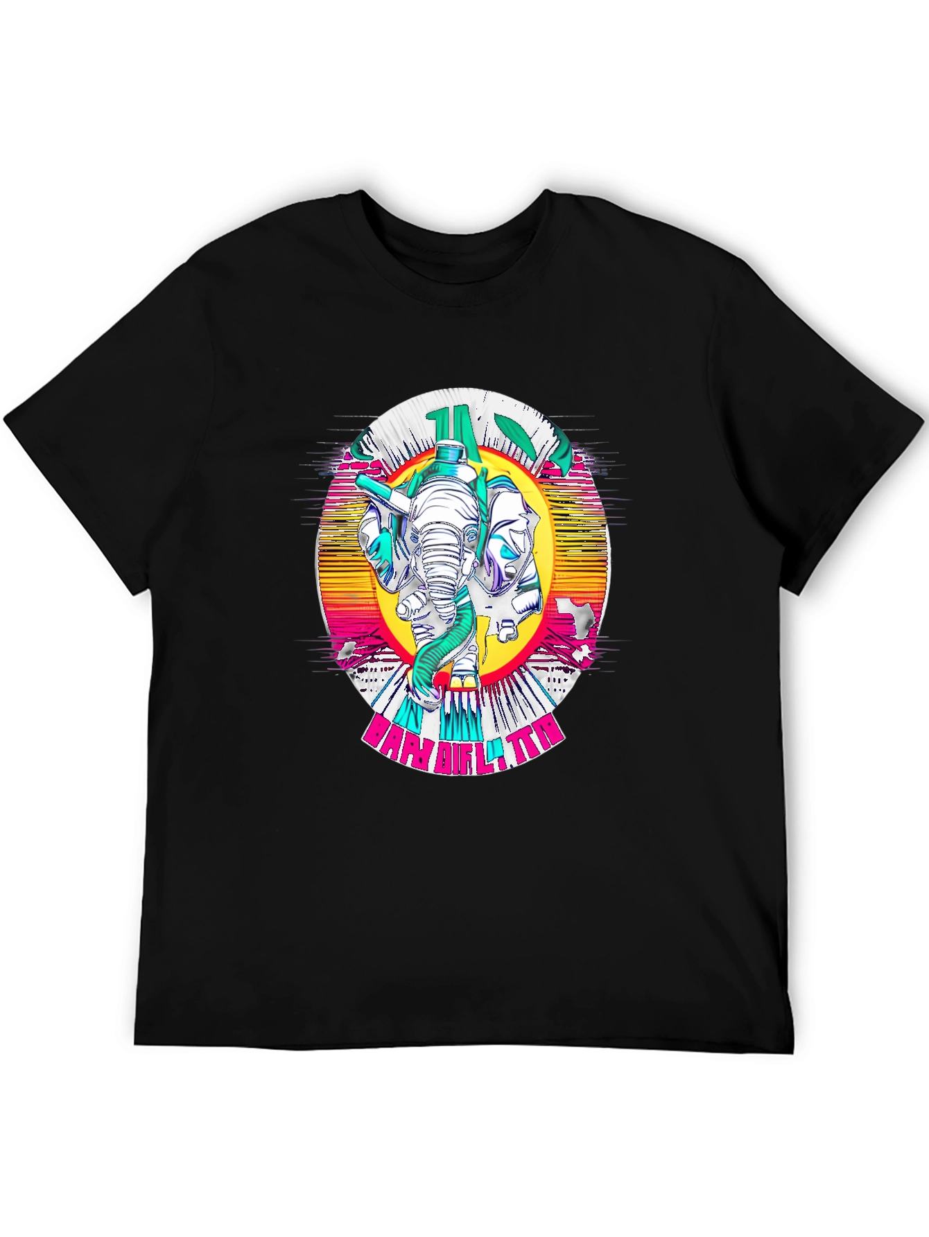 Retro Elephant Graphic Tee