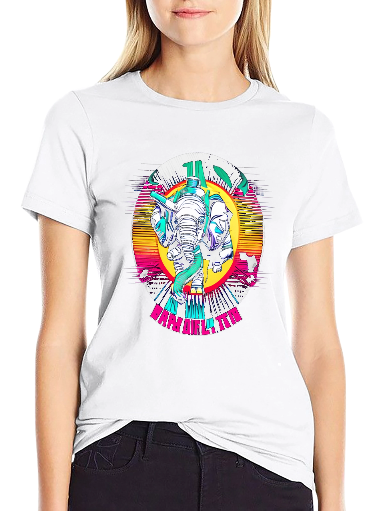 Retro Elephant Graphic Tee