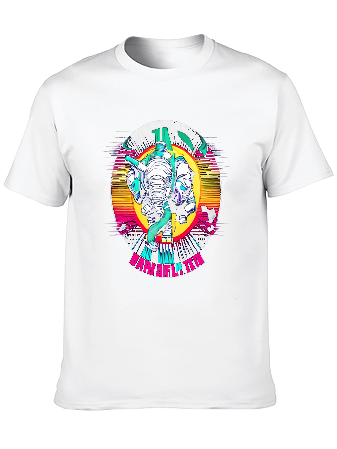Retro Elephant Graphic Tee