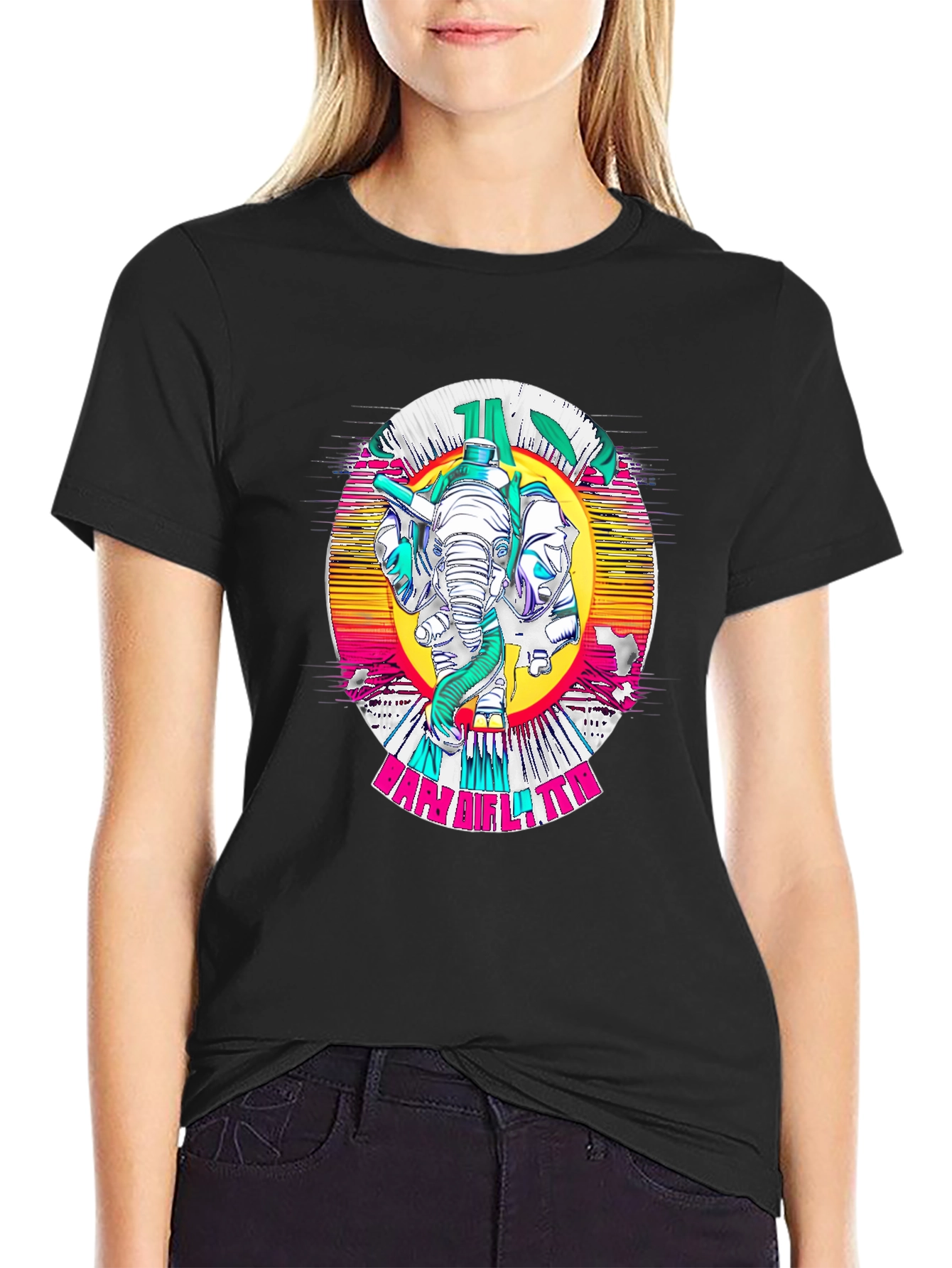 Retro Elephant Graphic Tee